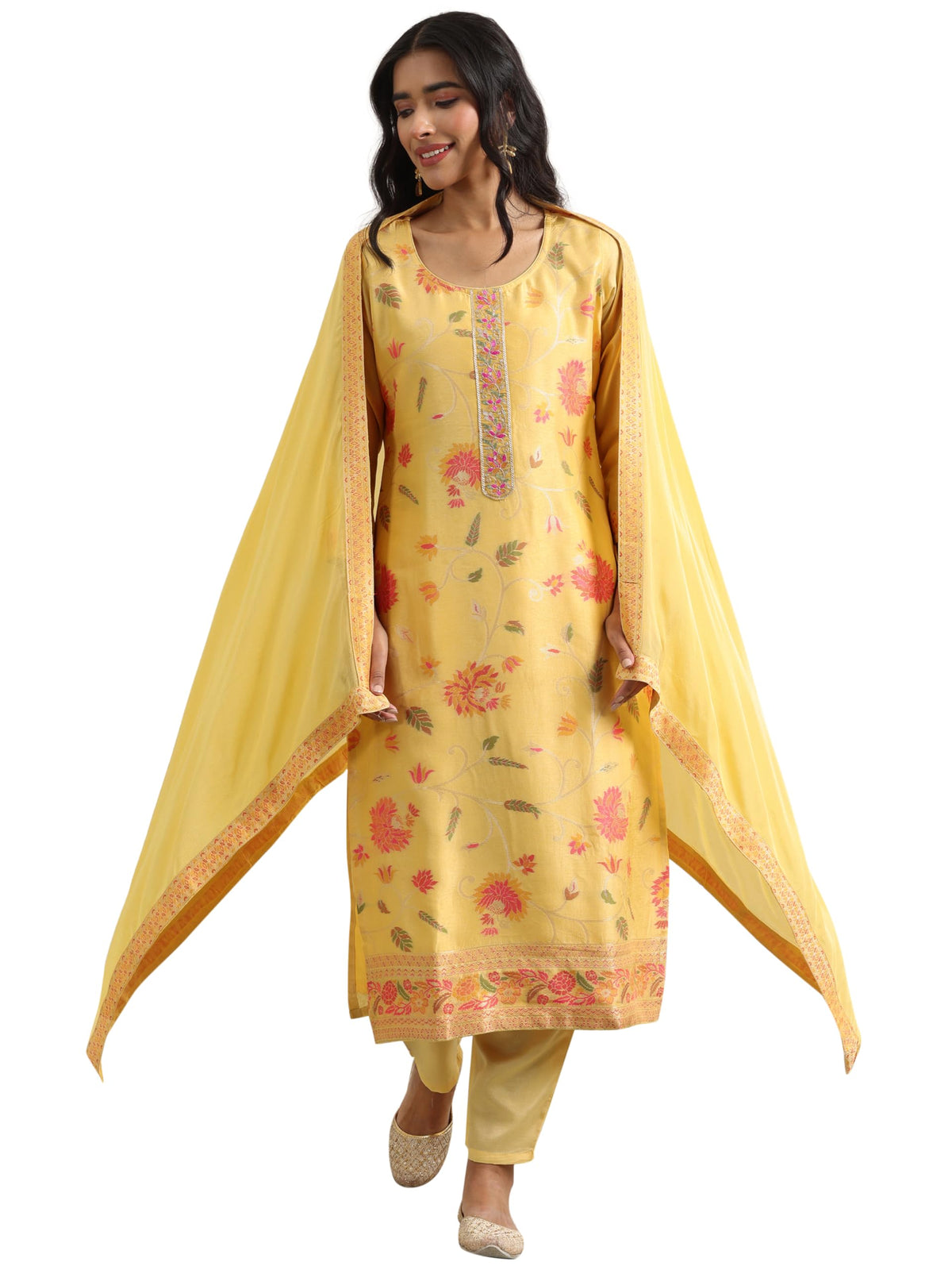 Libas WomenS Silk Blend Kurta Set (99513