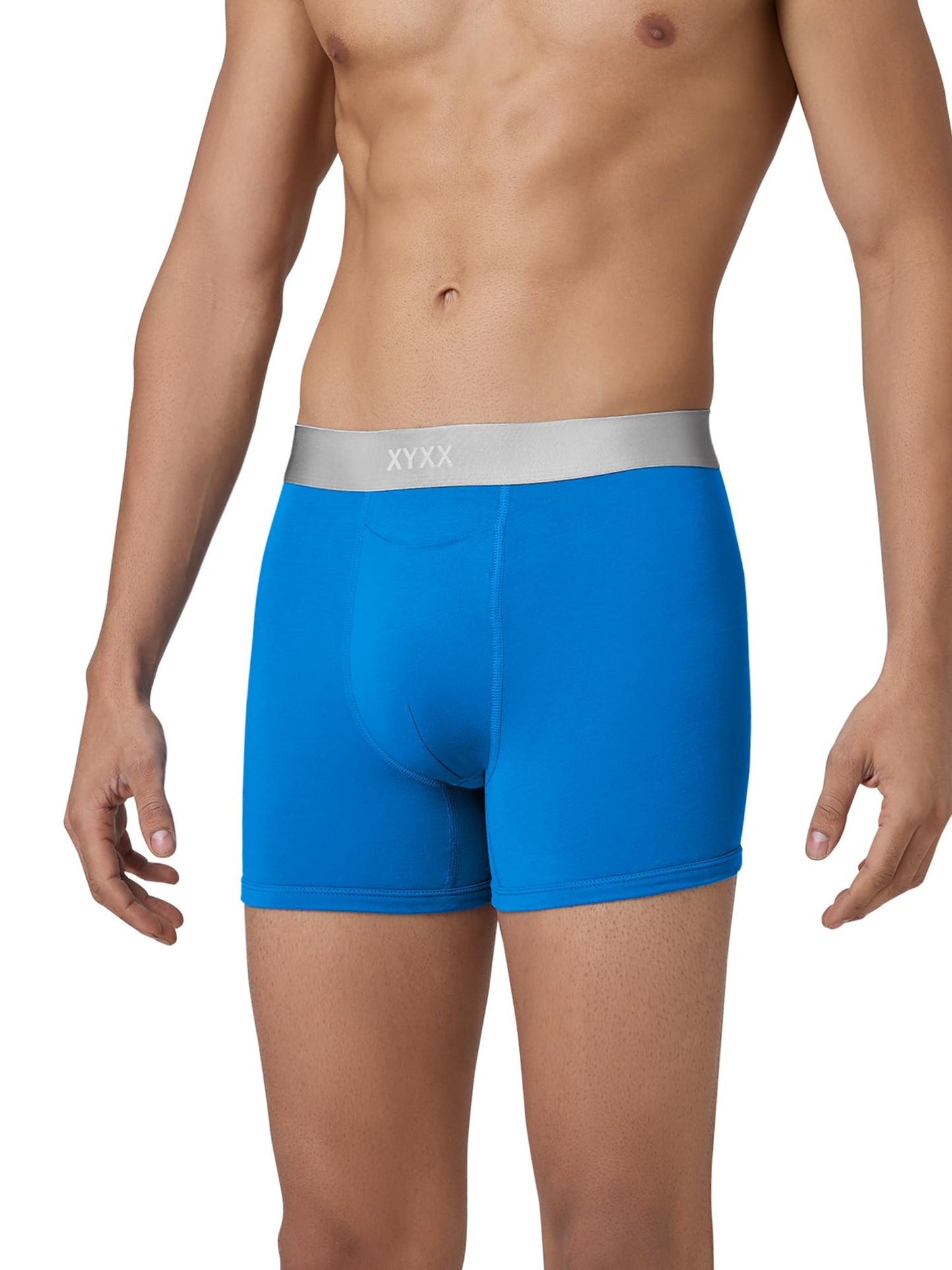 XYXX Mens Modal Classic Regular Trunks (Pack of 1) (XYTRNK_R8_1_Brilliant Blue