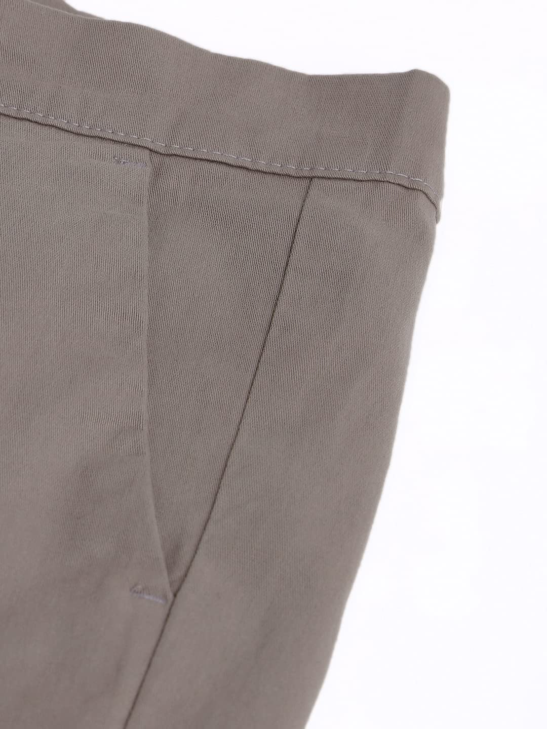 Dennis Lingo Solid Cotton Mens Casual Trouser, Tapered Fit, Mid Rise, Stretchable Ankle Length Chino Trousers Graphite Grey