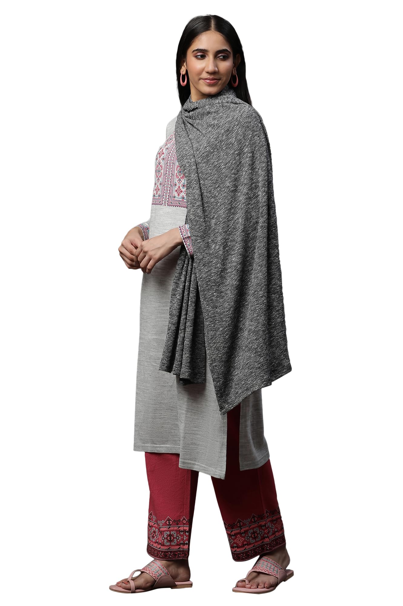 Aurelia Dark Grey Winter Stole