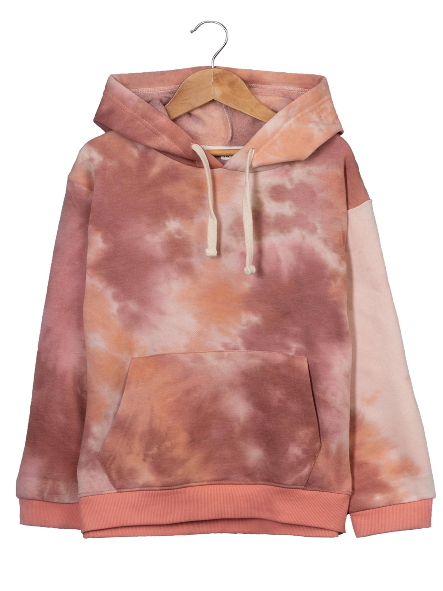 Kyda Kids Girls 100% Cotton Printed Full Sleeve Sweatshirts And Joggers Set - Tie & Dye Clothing Set (Pack Of 1)