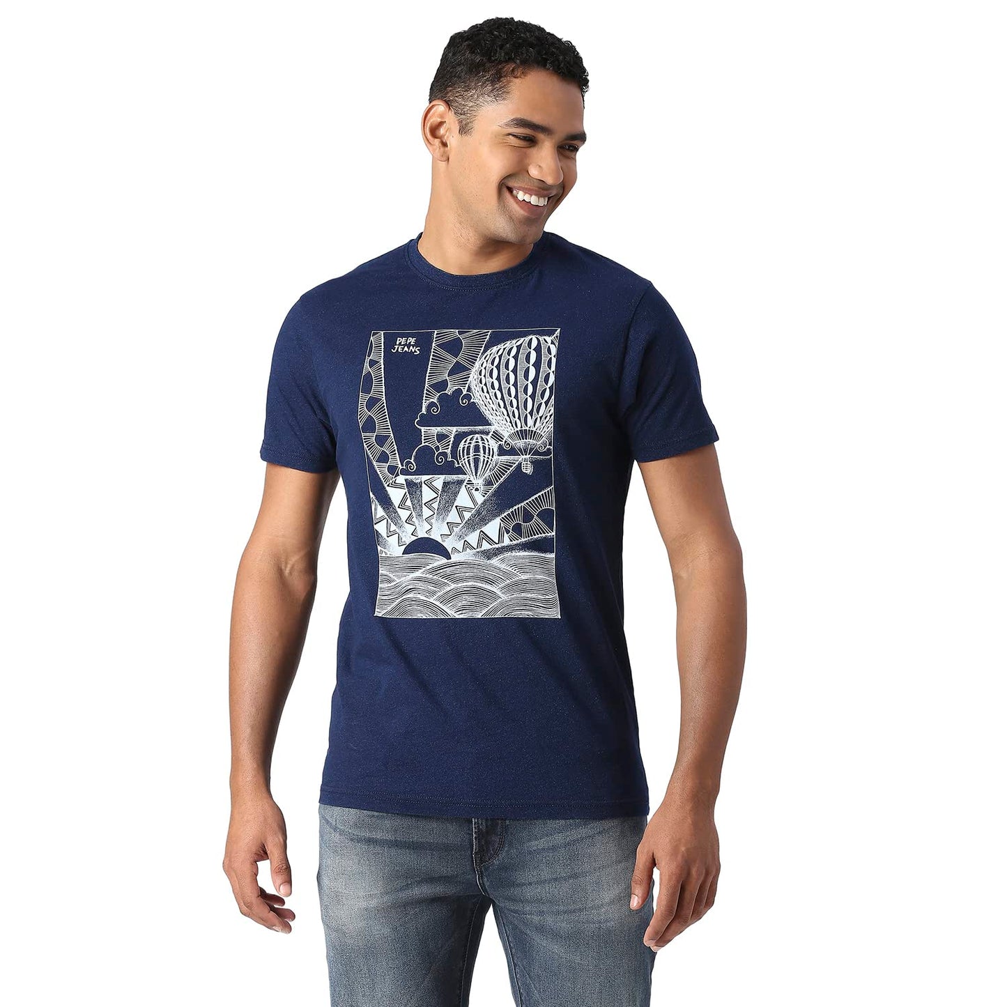 Pepe Jeans MenS Slim Fit T-Shirt (Pm509047561Xxl_Indigo
