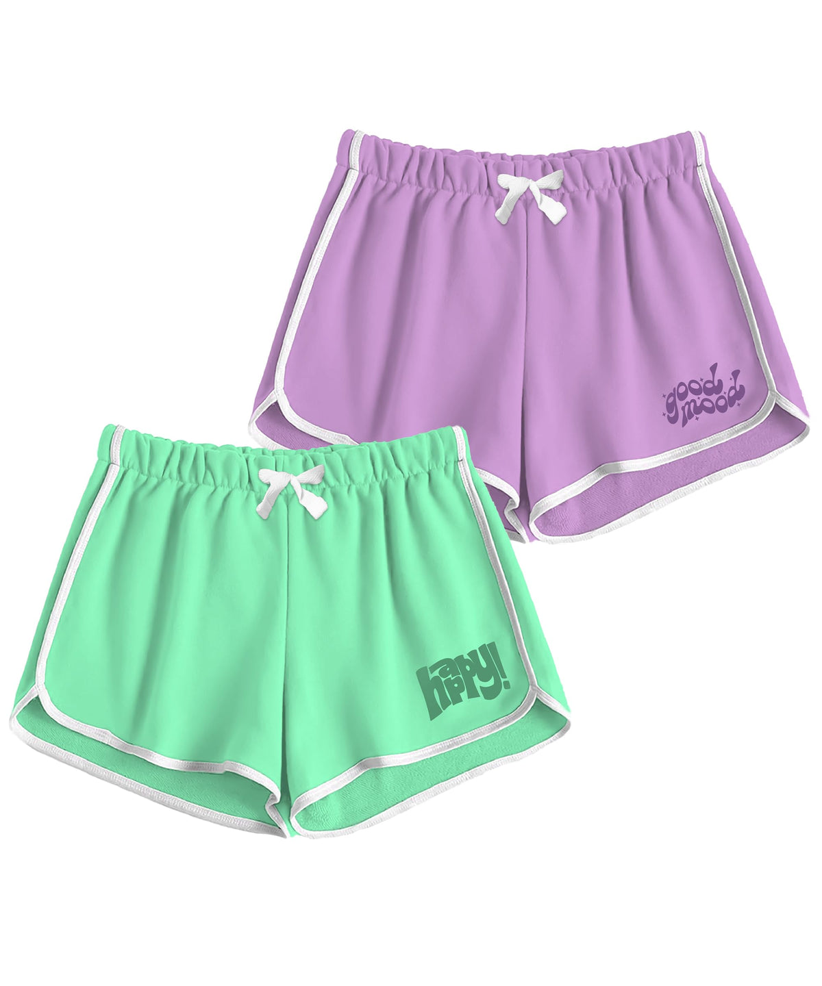 SHODOX 100% Cotton Women Casual Shorts - Printed Short for Gym, Yoga, Cycling, Dance, Summer - Regular Fit (Pack of 2)