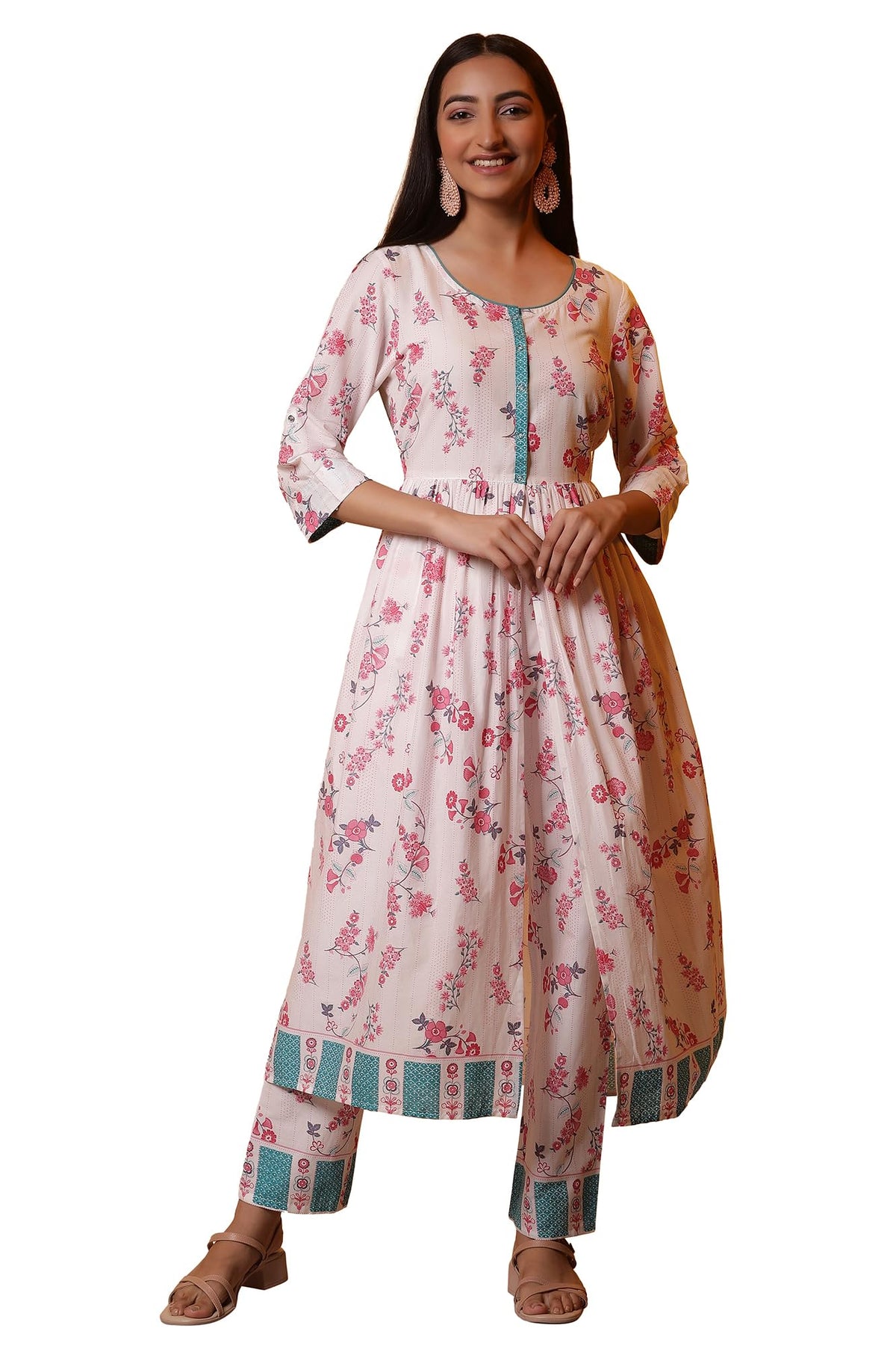Aurelia WomenS Cotton Kurta Set (24Feas15212_White