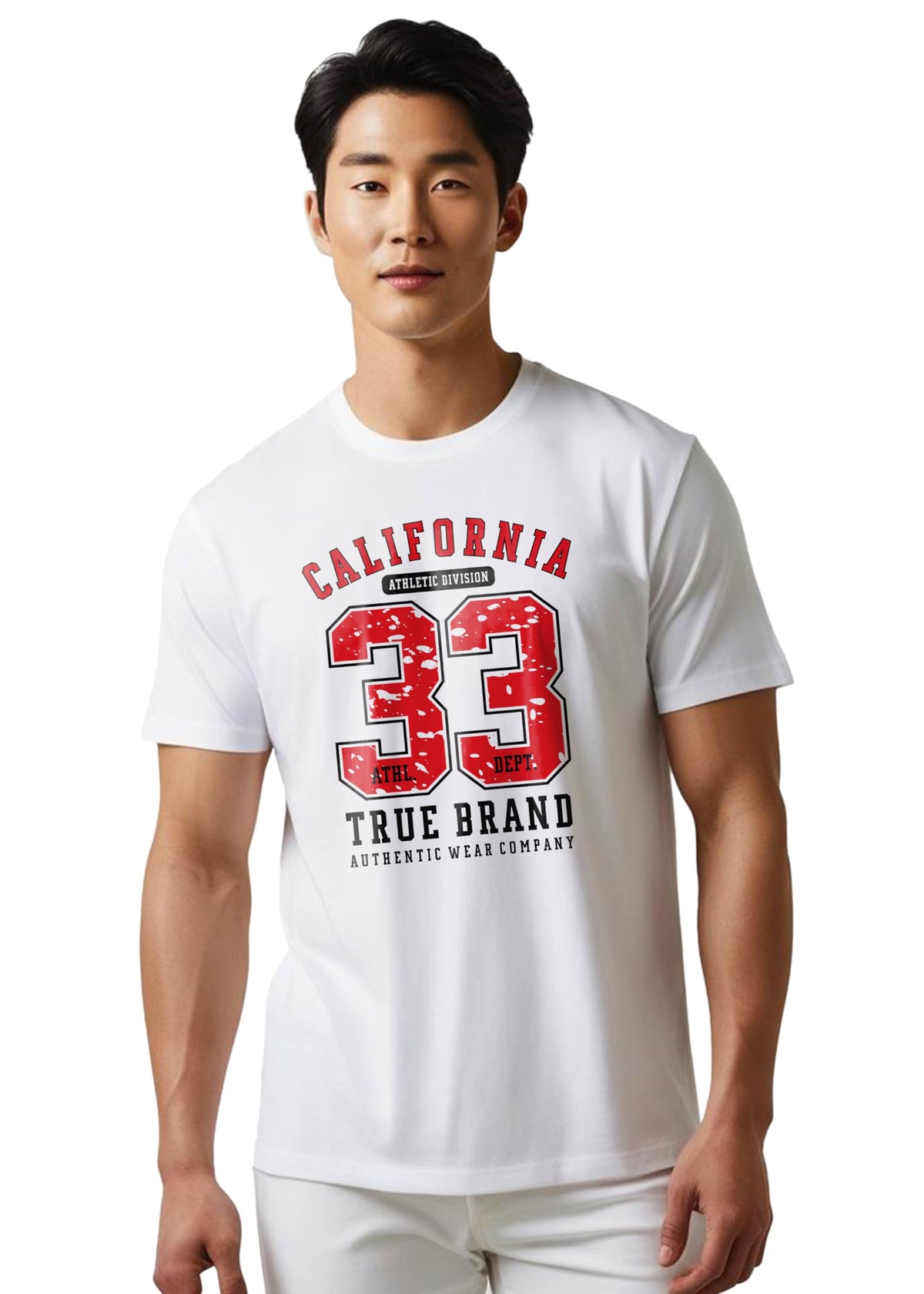 Peppyzone Mens Regular Fit T-Shirt (PZ-N-8372_White4