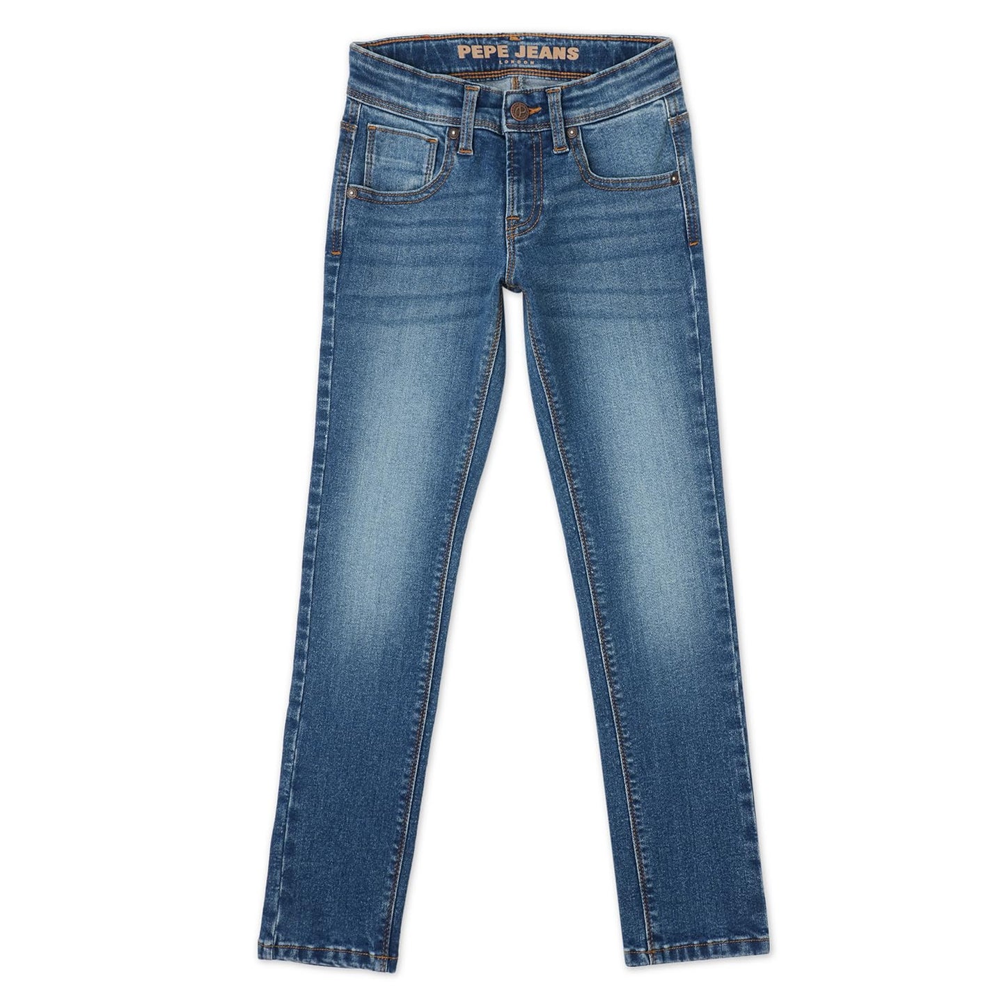 Cashed Mid Waist Slim Fit Slim Leg Jeans