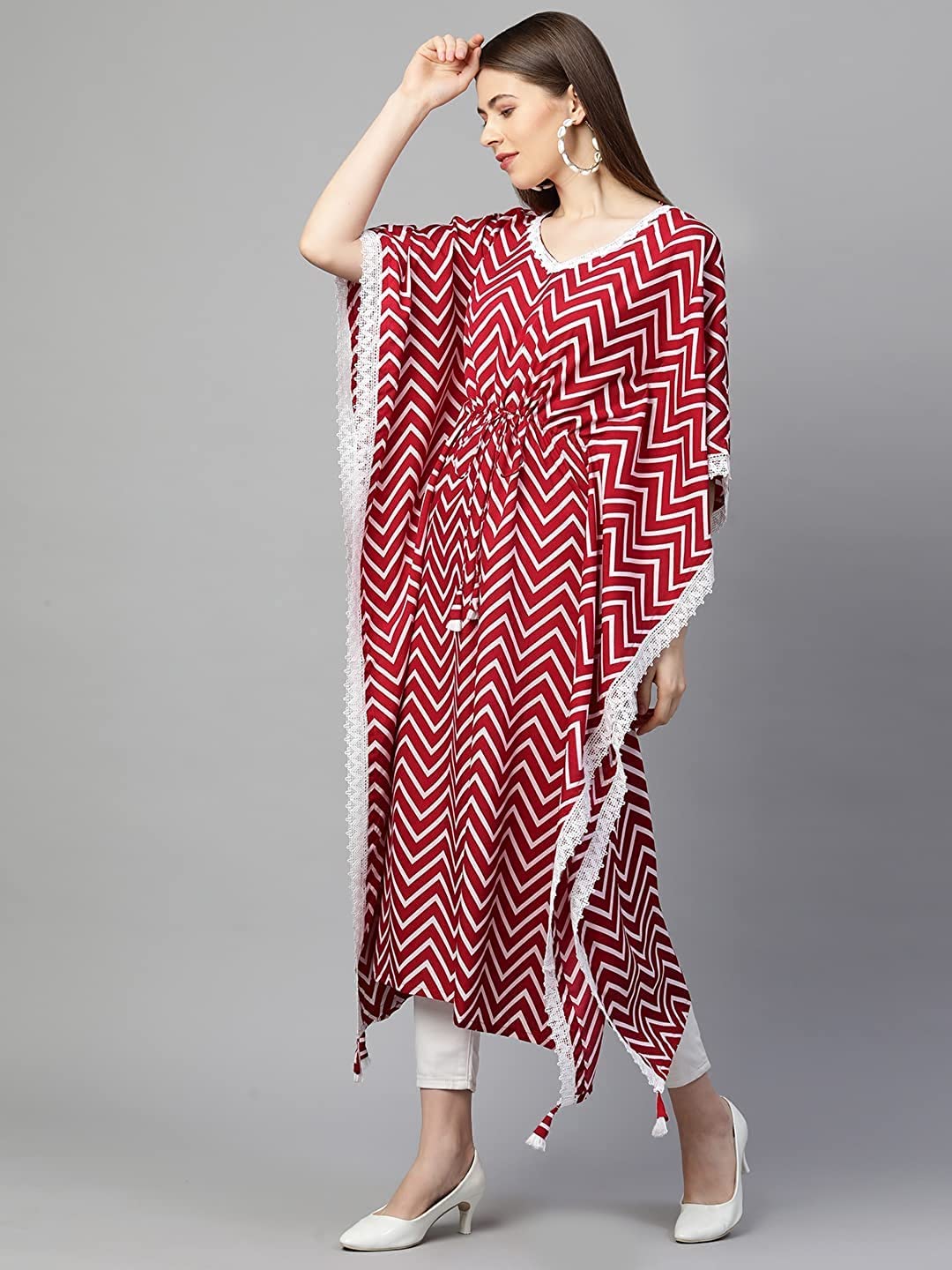 ANNI DESIGNER Women's Crepe Floral Straight Kurta