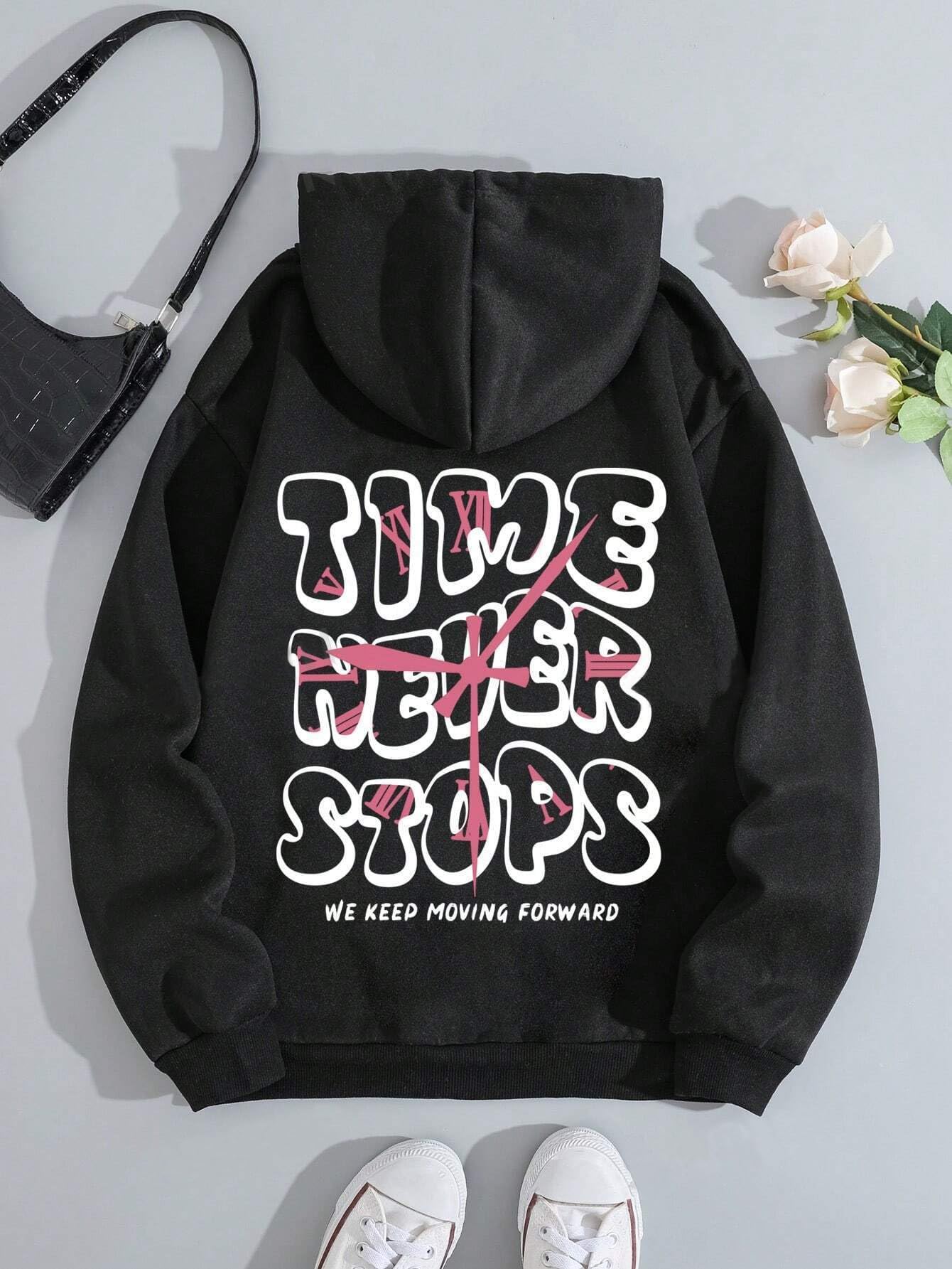 TAGAS Womes Front and Back Kangaroo Pocket Drawstring Hoodie|Sweatshirt for Women| Winter Wear for Women ||(WH-7015)