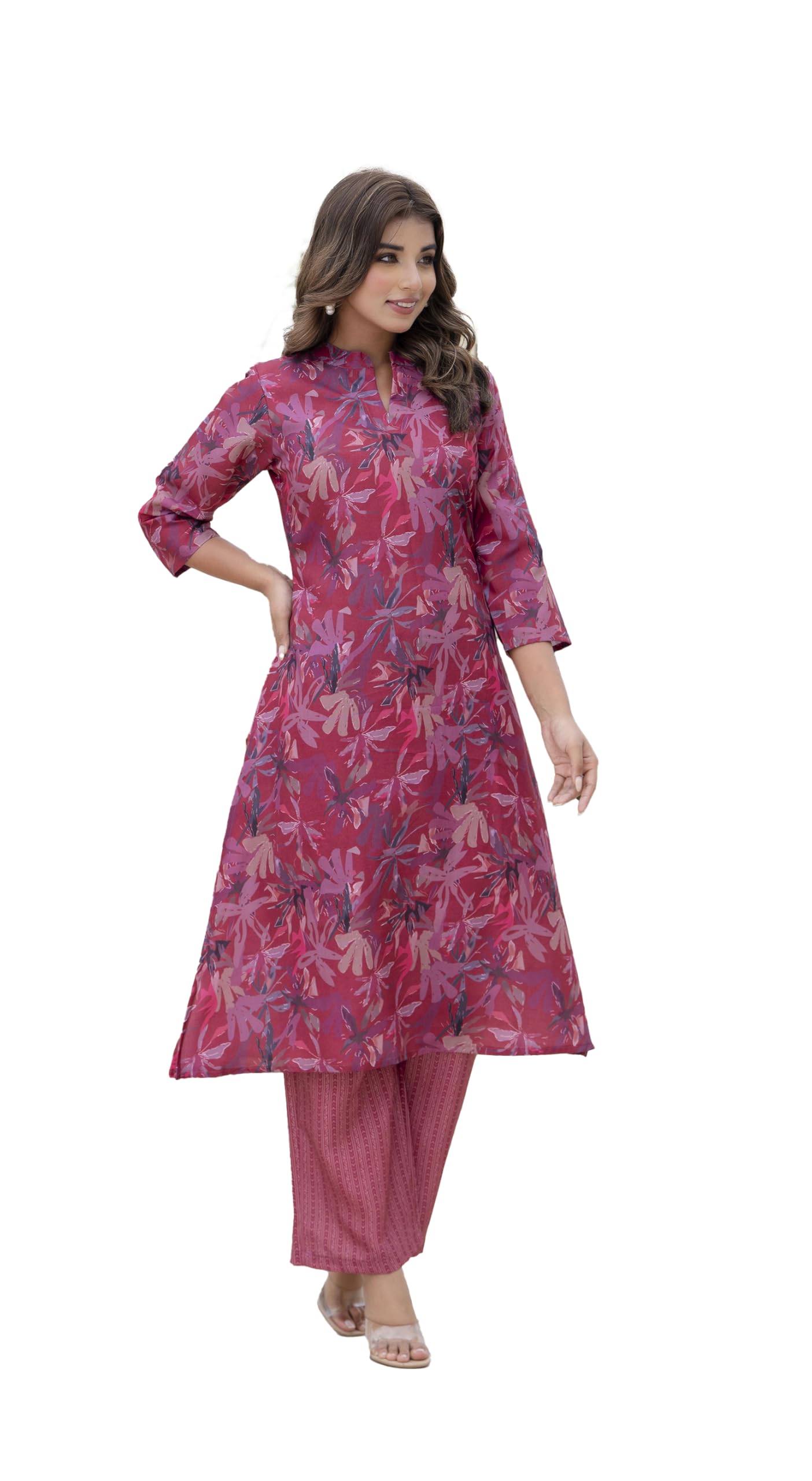 LookMark Women's Cotton Blend Regular Kurta Set: A Melody Prints Patterns: Step into Style with Our Stunning Collection of Printed Kurtis, Pants, and Dupattas