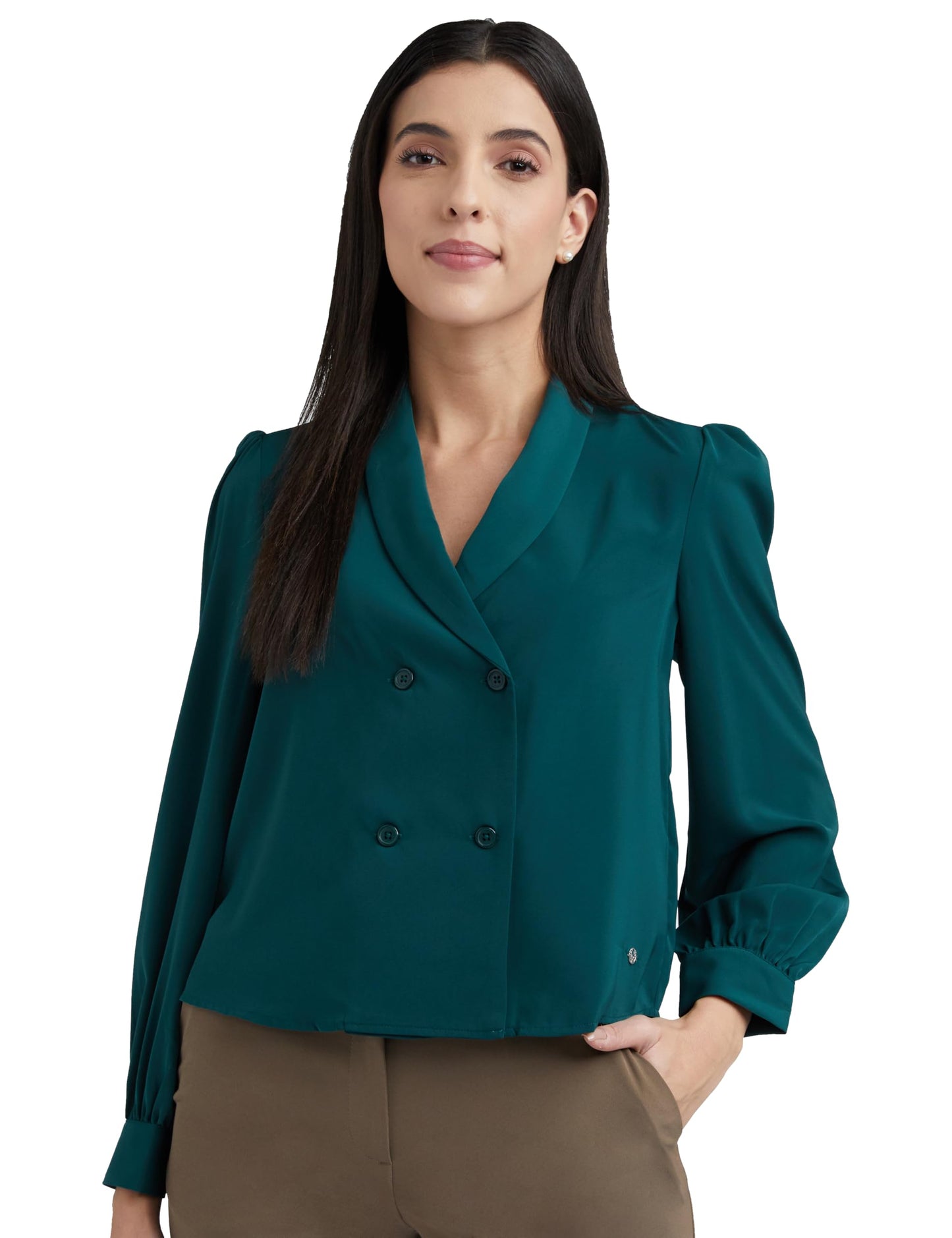Allen Solly Women Show Collar T-Shirt