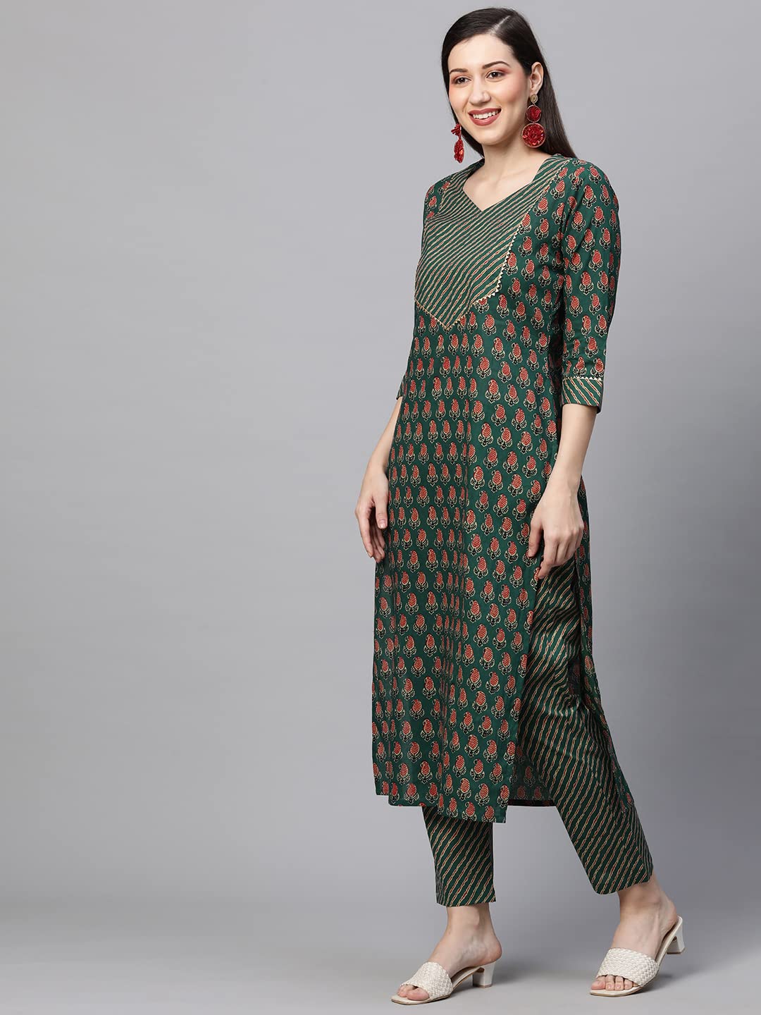 ANNI DESIGNER Women Kurta and Pant Set