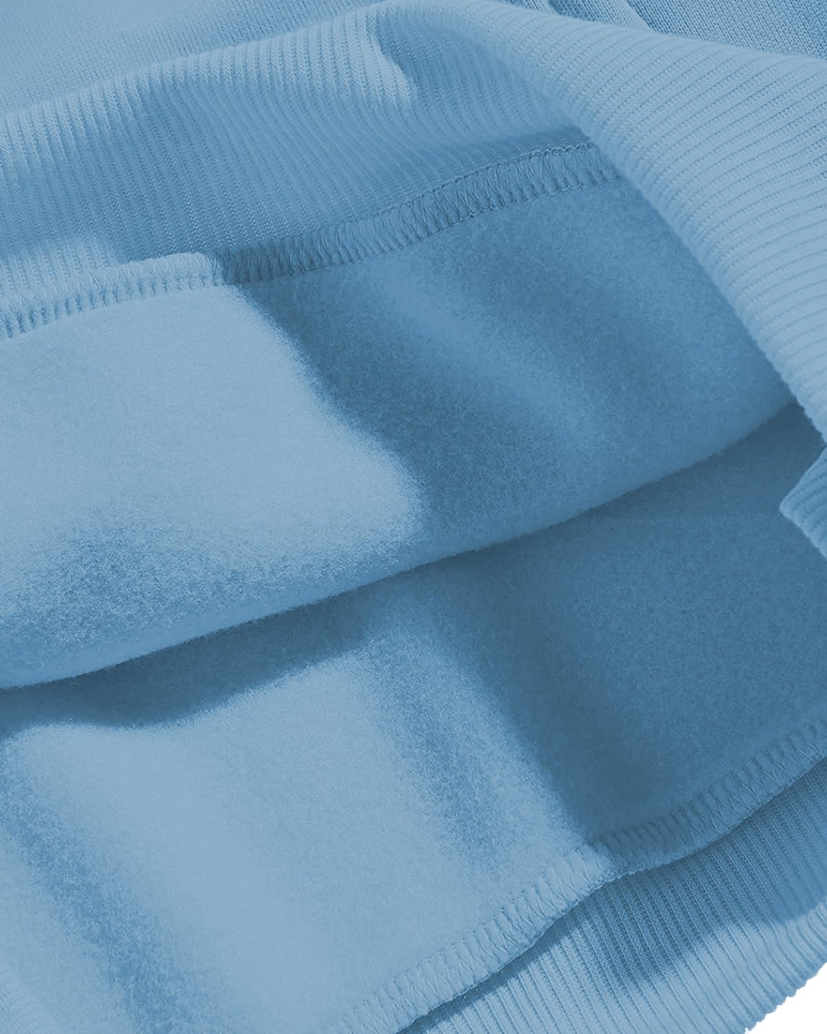 ADRO Men's Hoodie - Printed Cotton Hoodie, Size 48, Sky Blue, Model H24-BIRD-SK