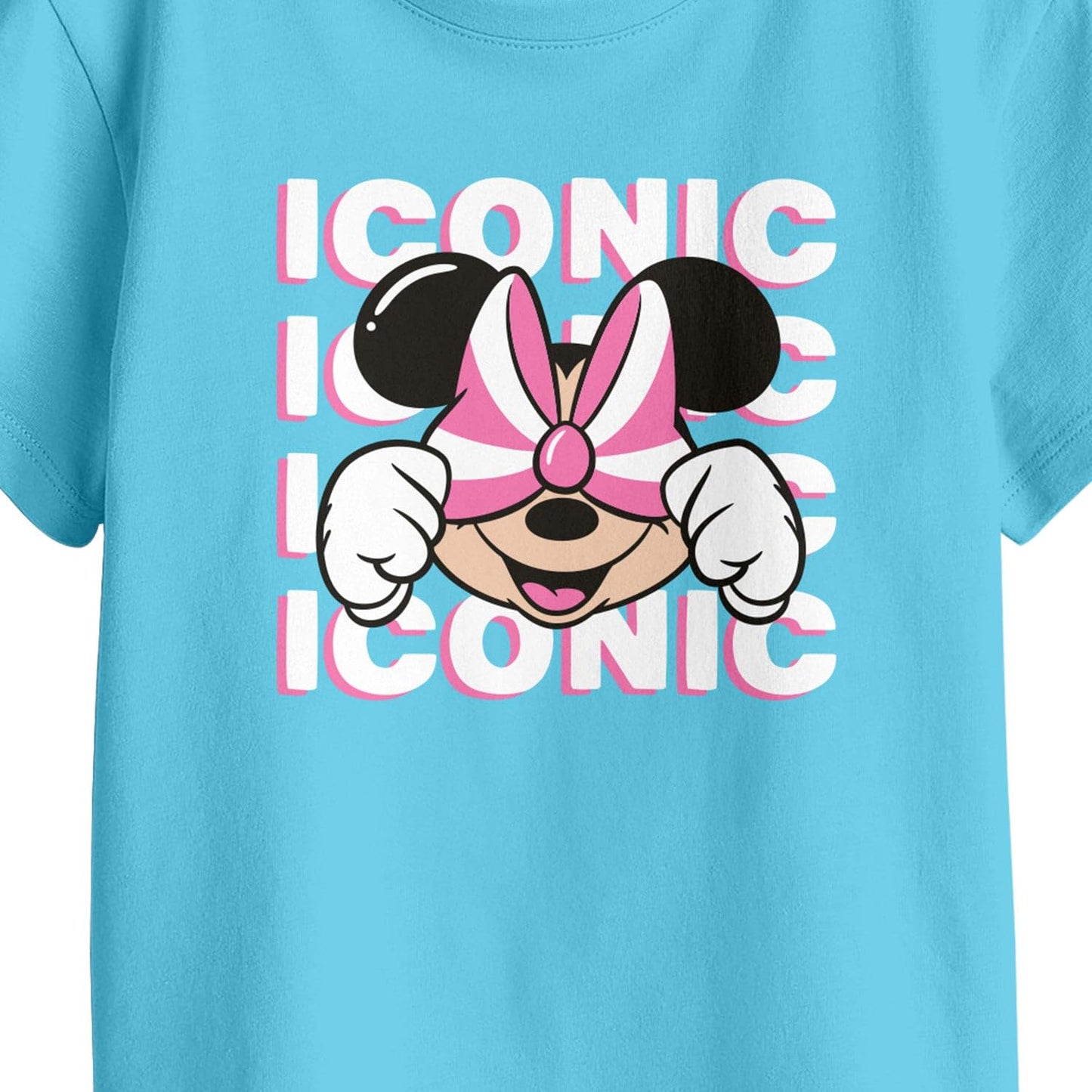 Bon Organik Girls Regular Fit T-Shirt (BON11426_Sky Blue