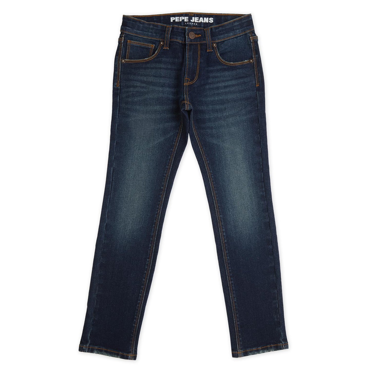 Pepe Jeans BoyS Slim Jeans (Pb202158Q03_Dark Tint Blue
