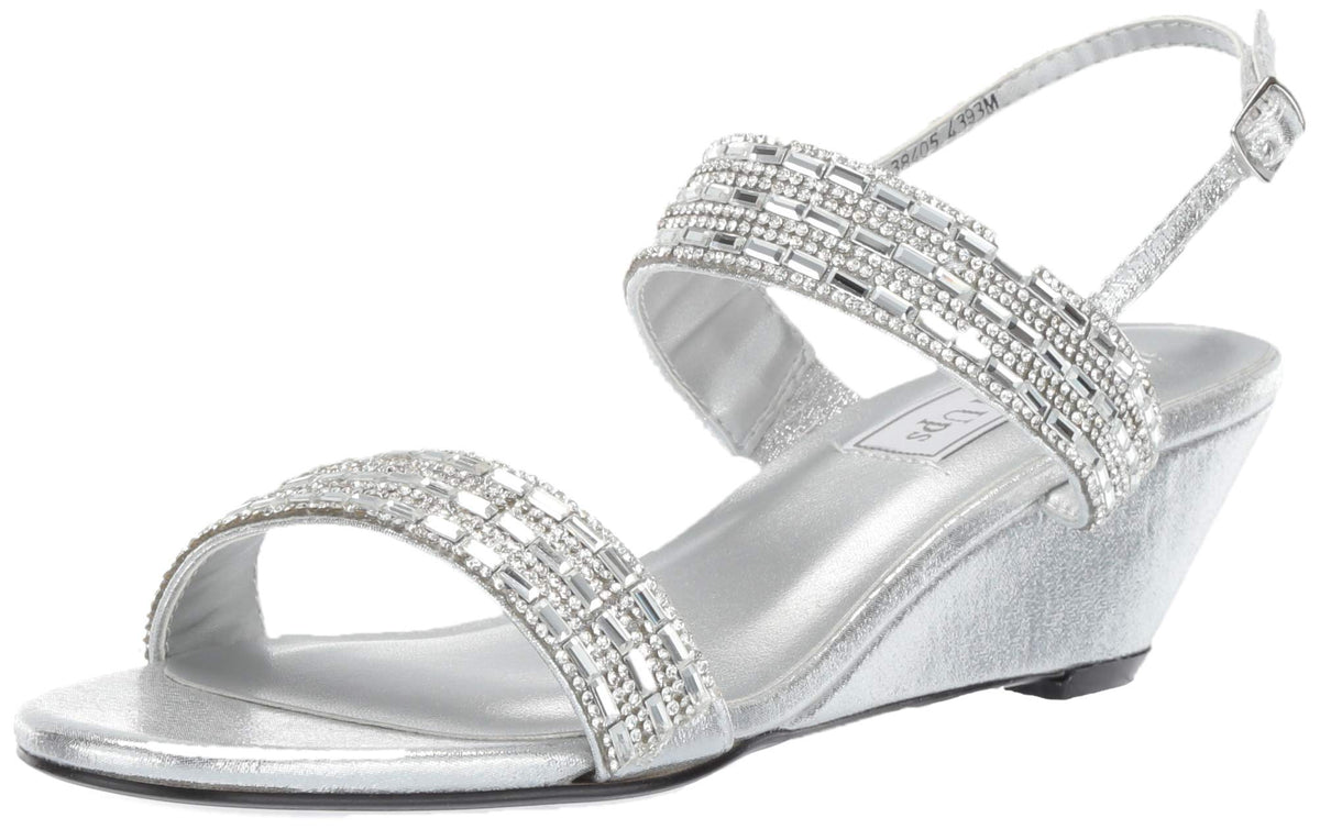 Touch Ups Womens Allison Sandal, silver, 10.5 M US