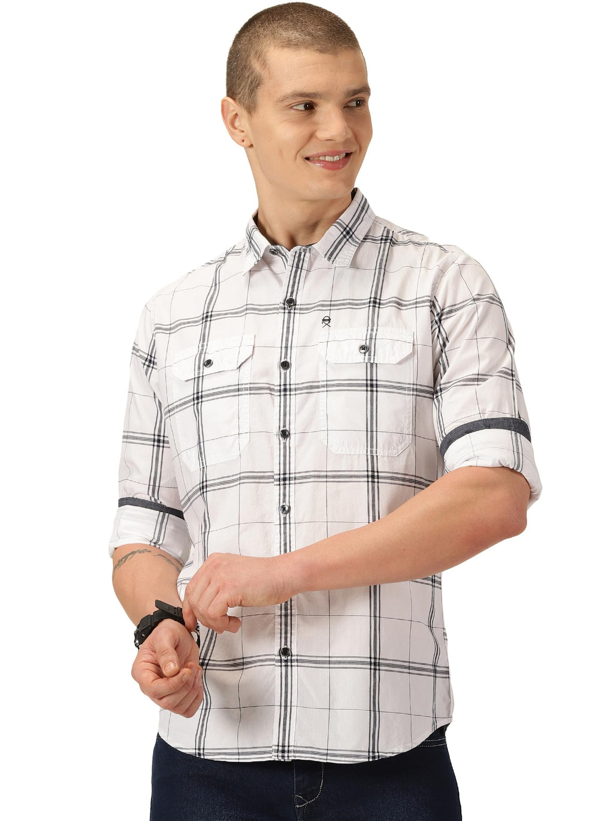 Thomas Scott Cotton Slim Fit Shirt White