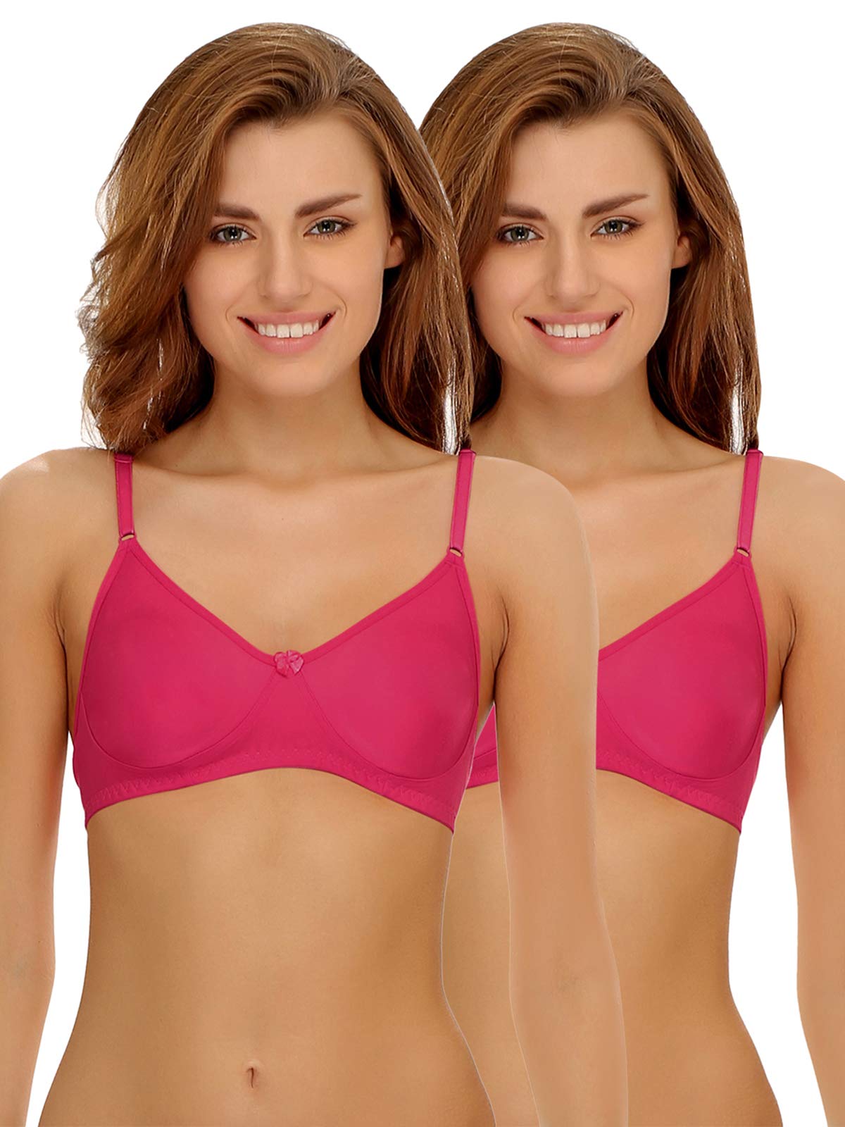 Clovia WomenS Cotton Non Padded Wire Free T-Shirt Bra (Combrc017-36C_Multi-Coloured_36C_Multicolor_36C)