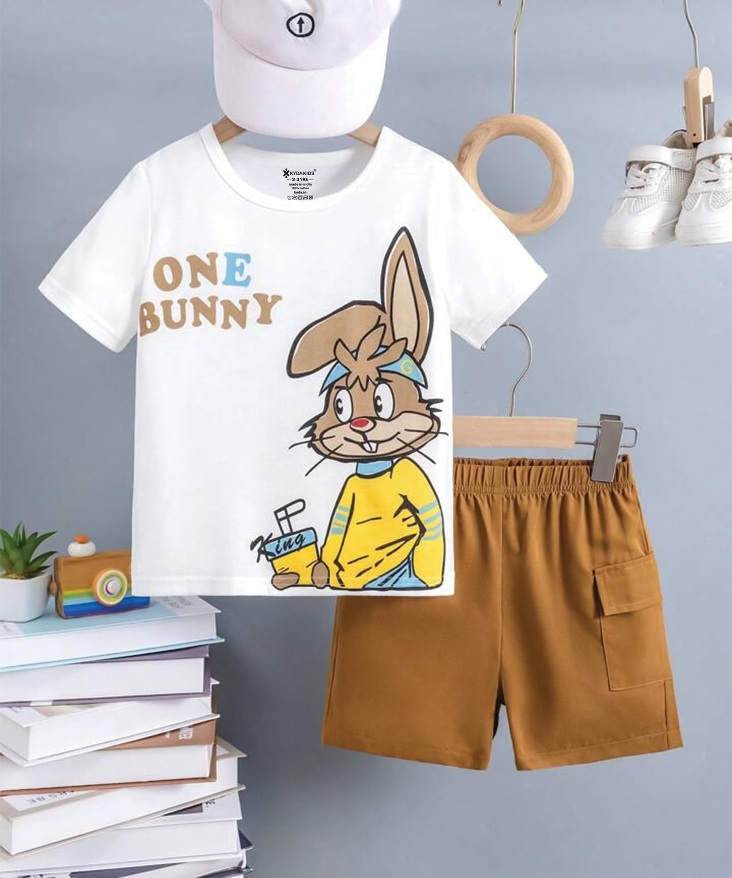 Kyda Kids100% Pure Cotton Premium Printed BoyS Tshirt And Shorts Set For Summer