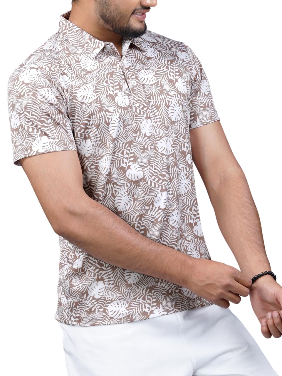 Noble Monk MenS Regular Fit Polo T Shirt |Half Sleeves |Tie And Dye Pattern| Casual T-Shirt For Men