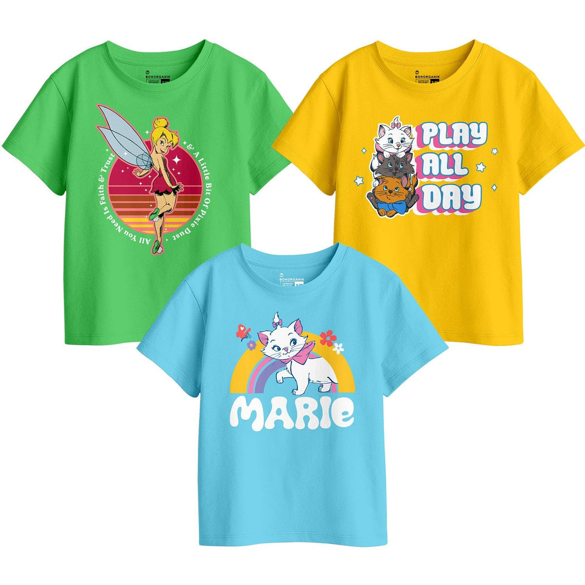 Bon Organik Boys Regular Fit T-Shirt (BON11432_Multi