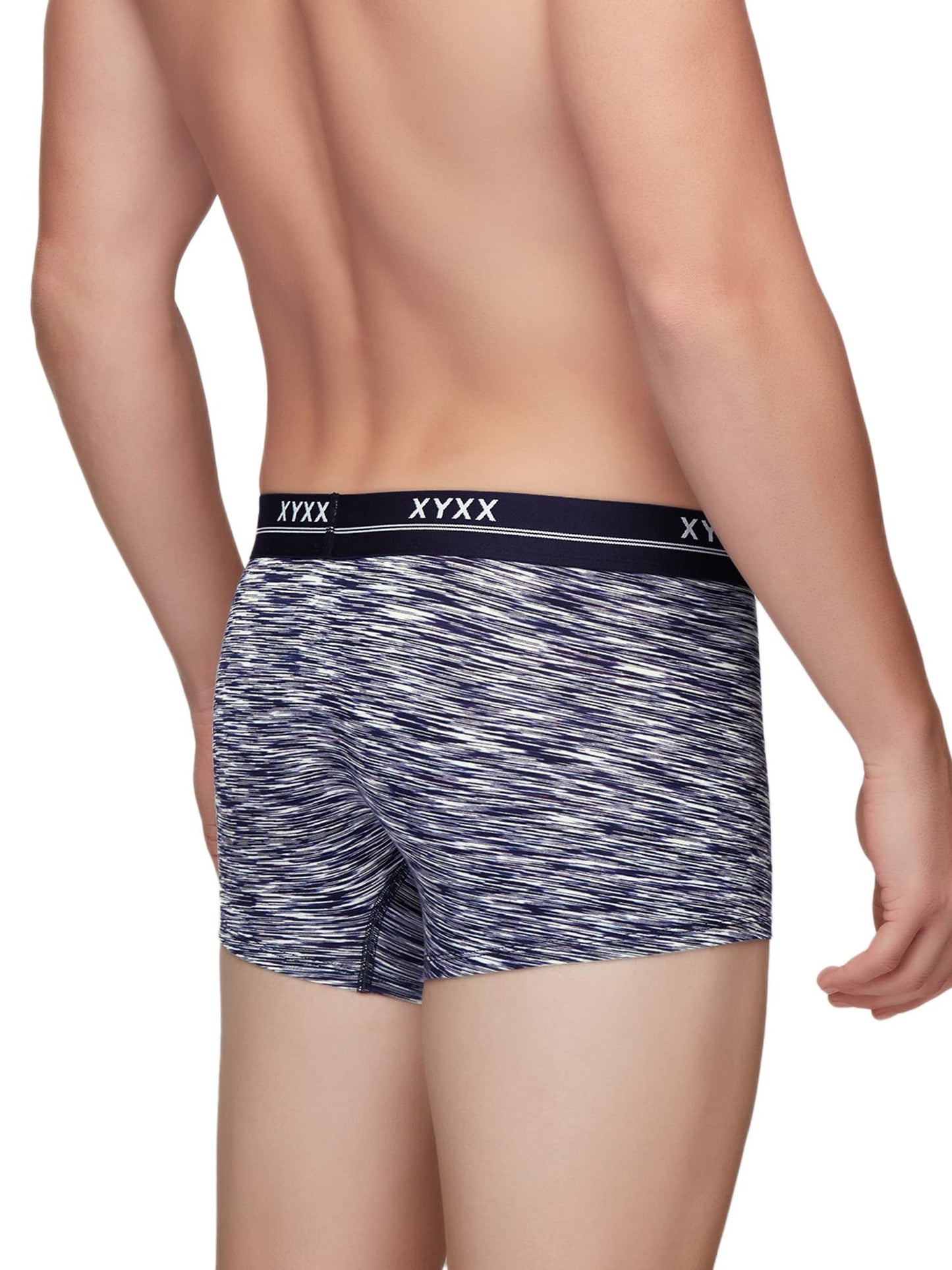 XYXX Mens Underwear Artisto IntelliSoft Antimicrobial Micro Modal Trunk Pack of 3 (Yellow & Blue ; Blue & White ; Teal & Black;