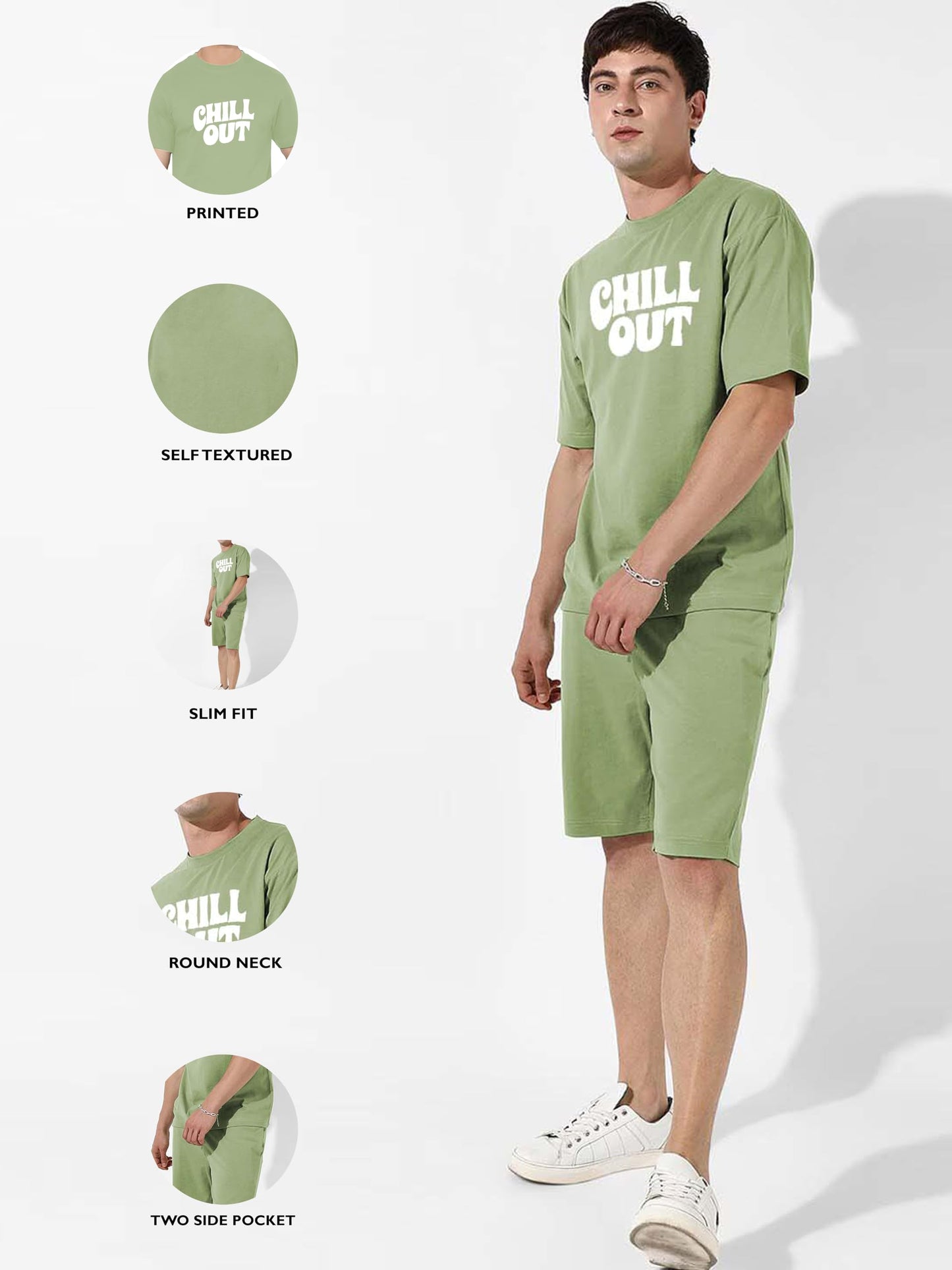 Royalscout MenS Night Suit | MenS Co-Ord Set | Lounge-Wear Night Dress Pajama Set | Summer Night Wear | Solid Plain Casual Paja