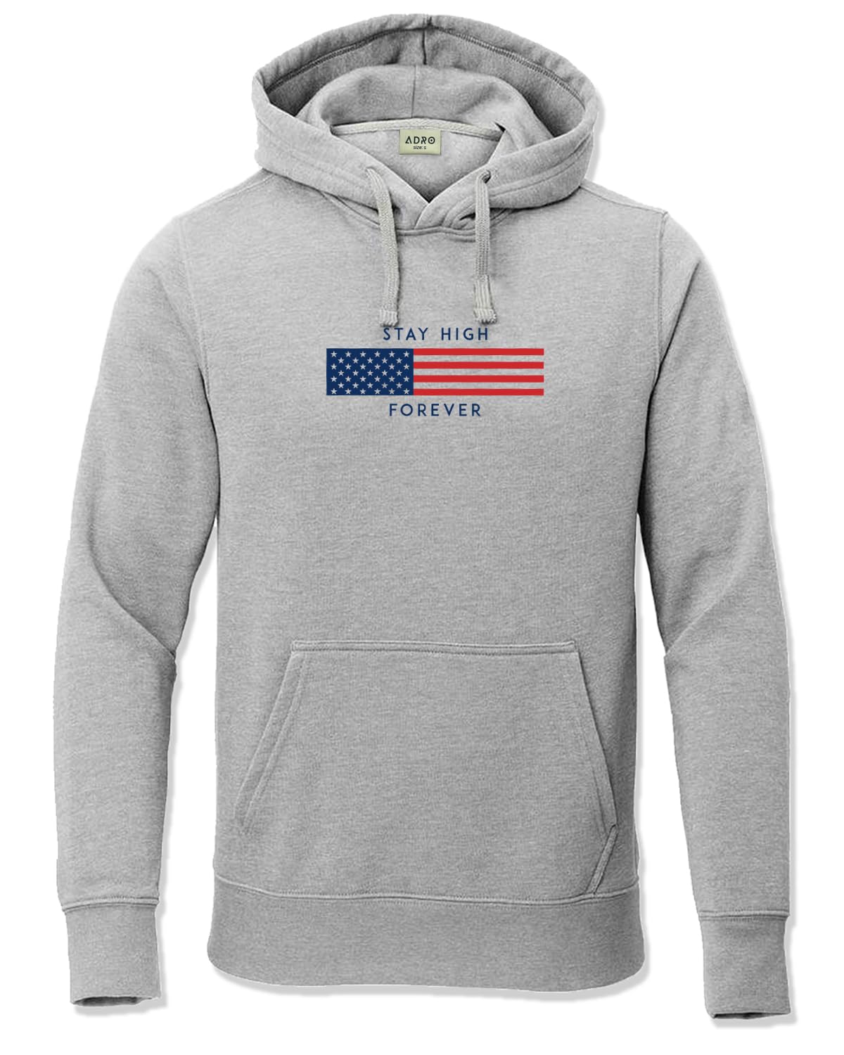ADRO Hoodies for Men, Printed Regular Fit Cotton Hoodie Sweatshirt, H24