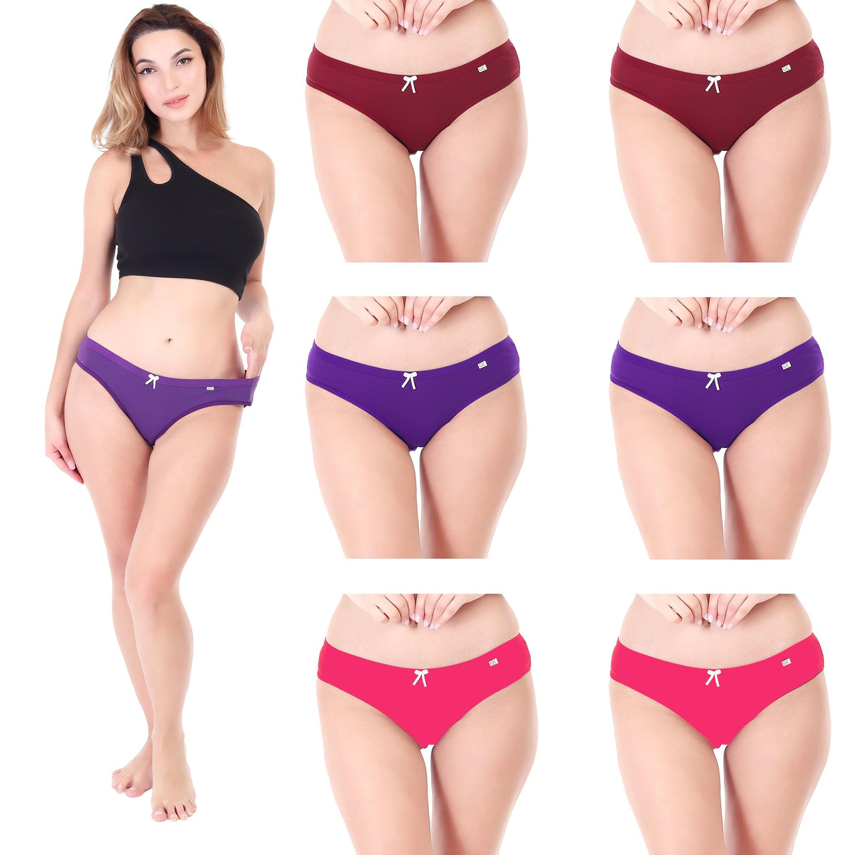 Xjarvis Caribeanchic WomenS Hipster Panty - Soft Stretchable Combed Cotton Underwear, High Coverage Bikini Briefs, Breathable &