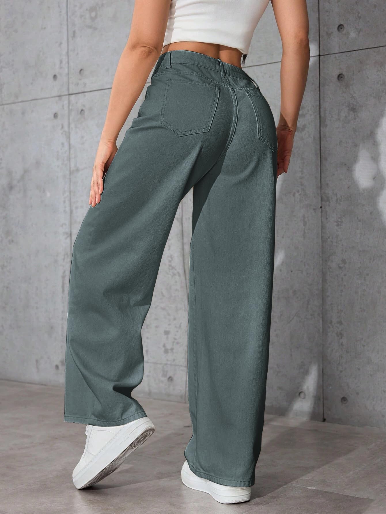 Tagas Womens Jeans || Womens Pant ||Cargo ||Girls high Rise Pant||(WDJ-8) Green