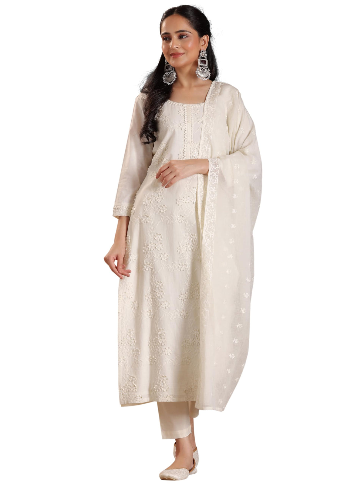 Libas WomenS Cotton Blend Kurta Set (49115H