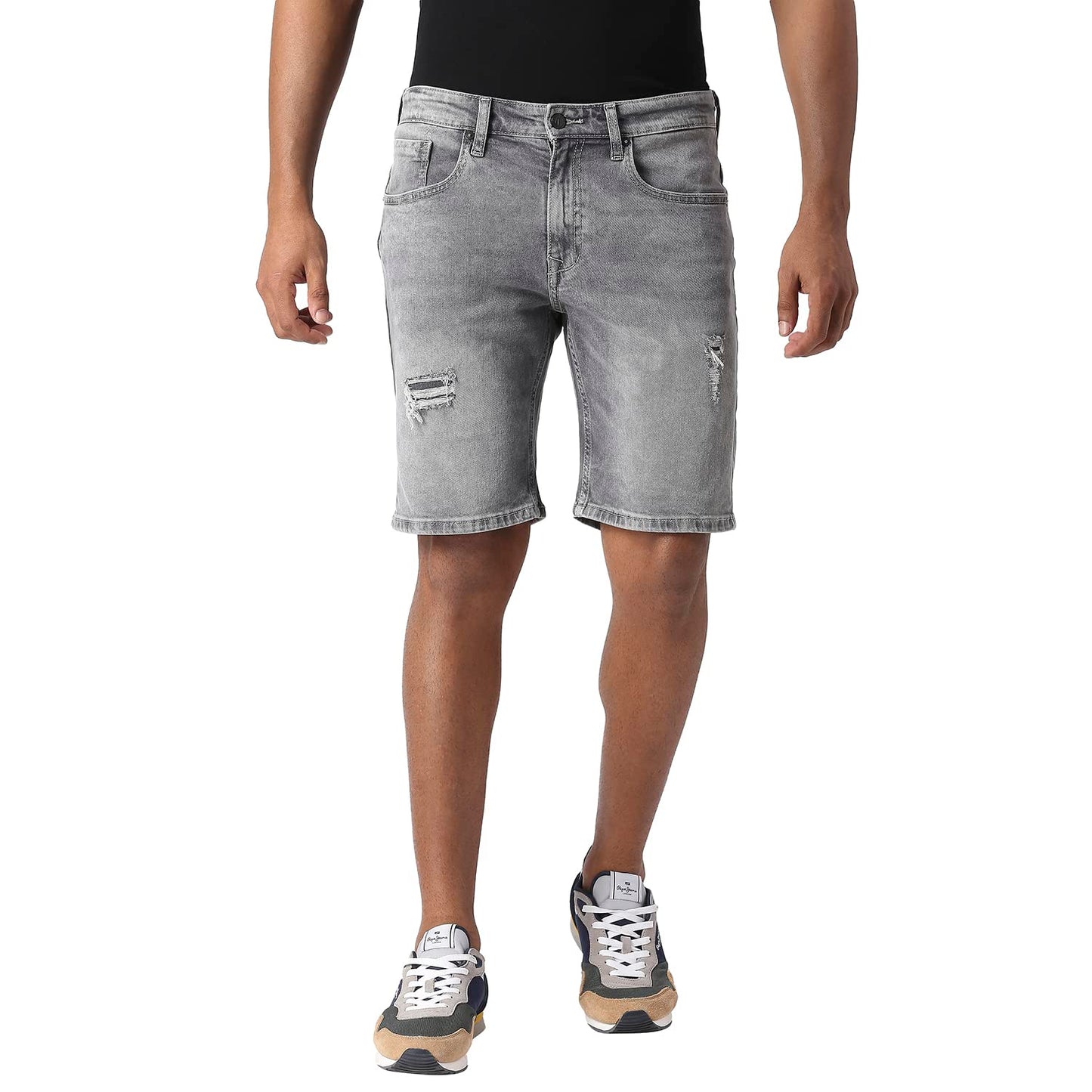 Pepe Jeans MenS Chino Shorts (Pm207215Ua0_Grey Used