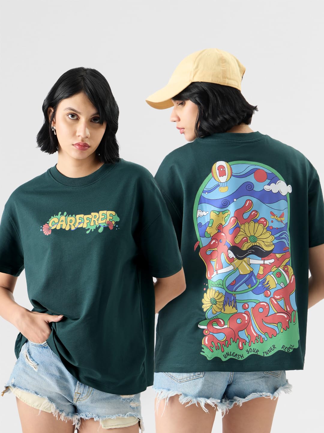 The Souled Store TSS Originals: Free Spirit Women Oversized T-Shirts