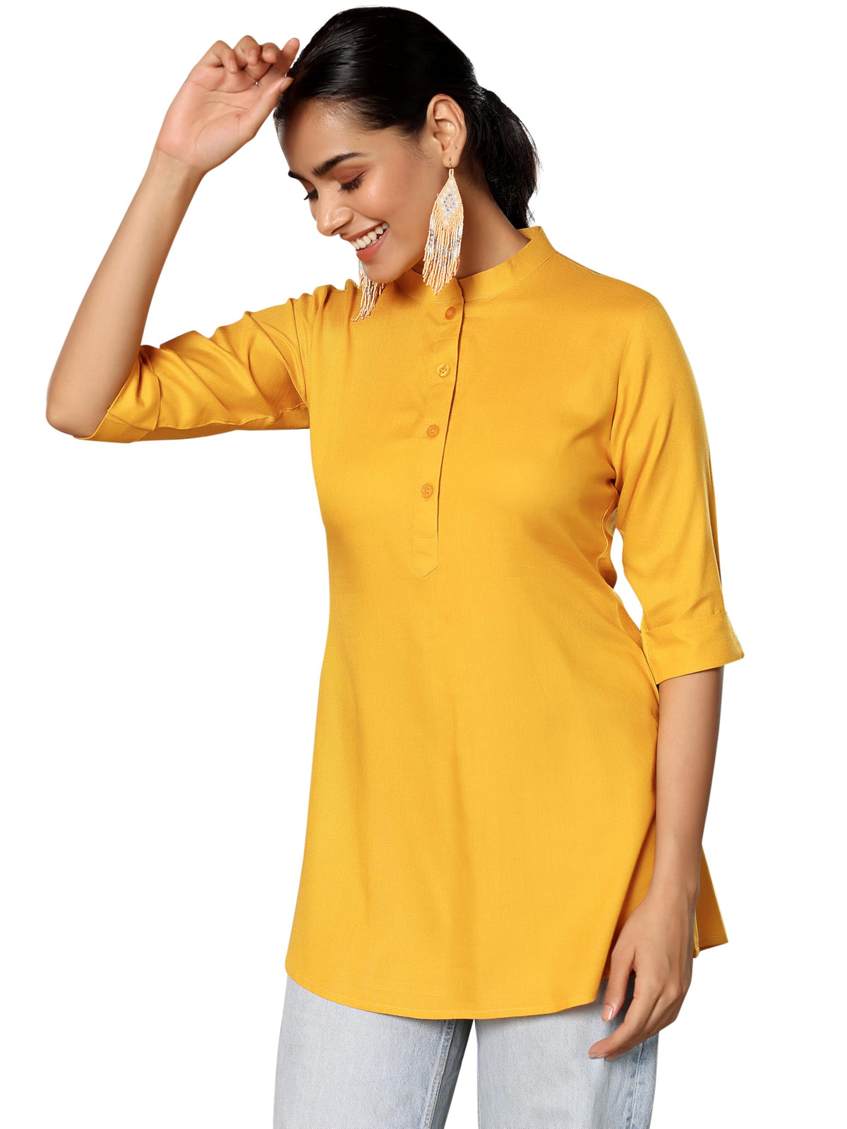 Libas WomenS Straight Tunics (58228_Mustard