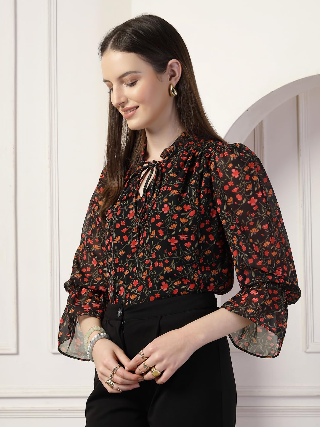 Style Quotient Women Multi Floral Print top