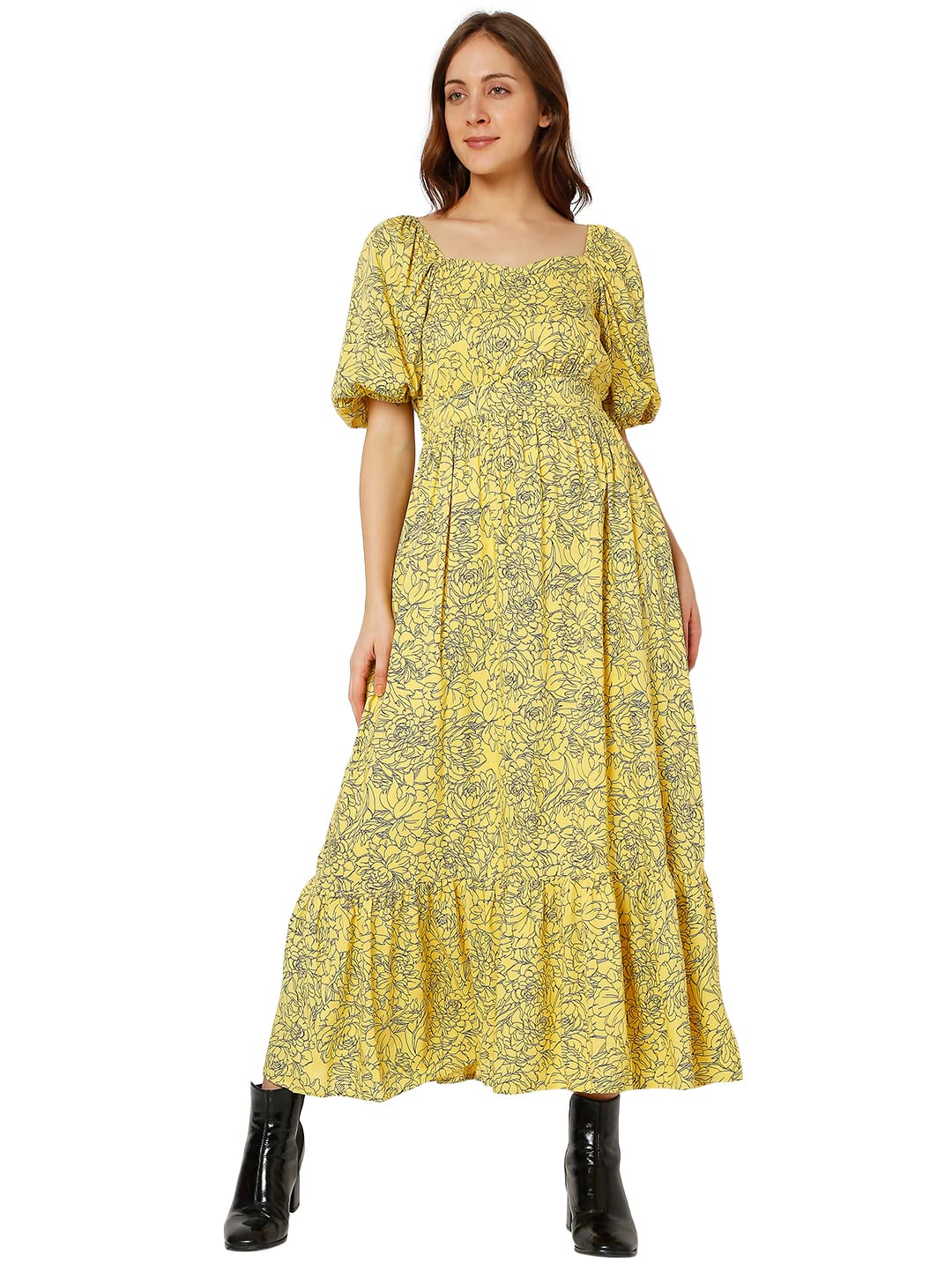 Vero Moda A-Line Dress (167812601_Illuminating_Xs)
