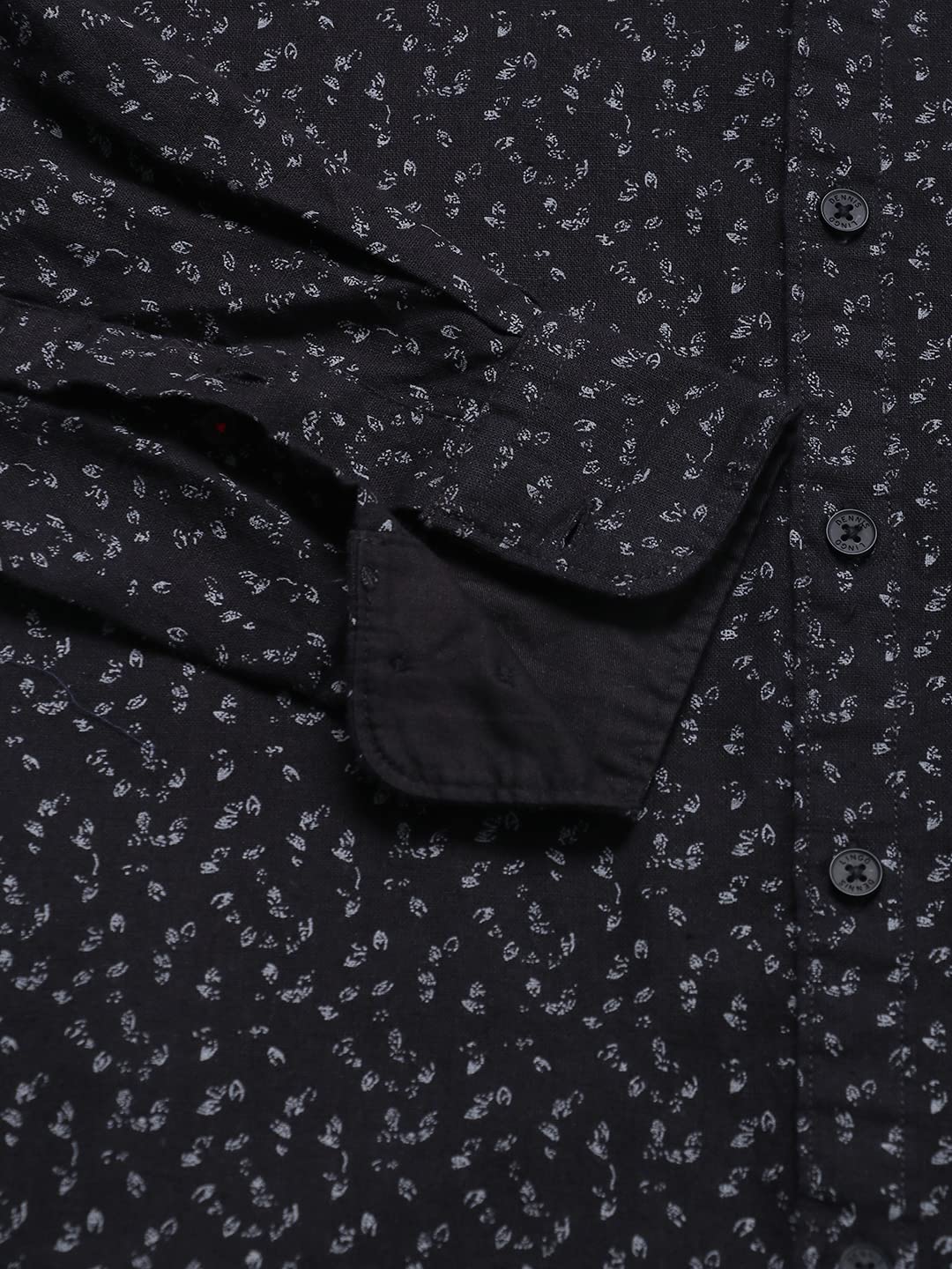 Dennis Lingo Black MenS Casual Shirt