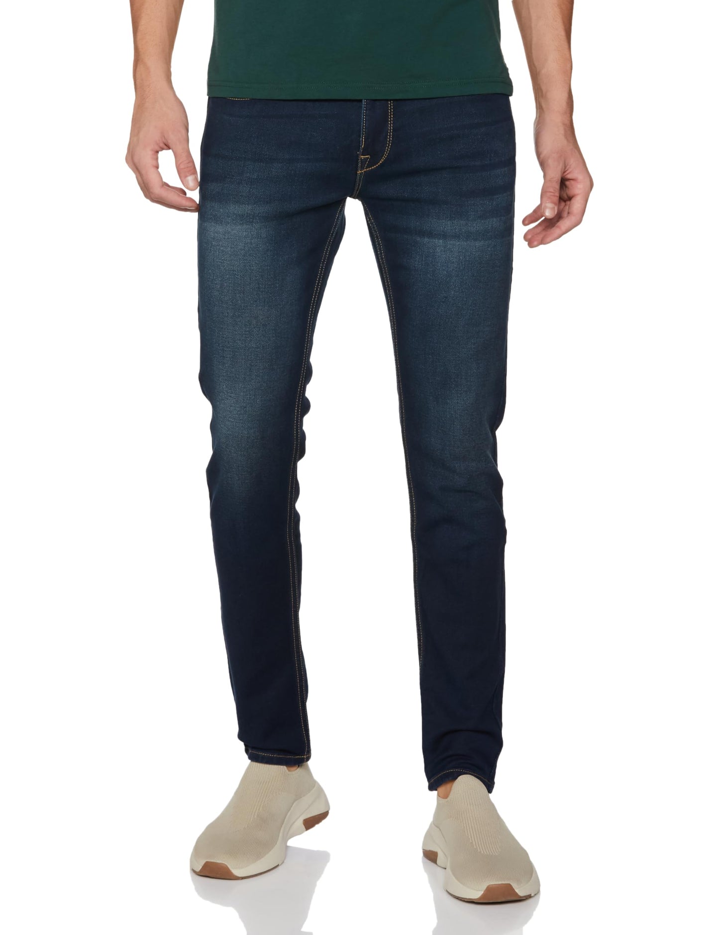 Pepe Jeans Men Low Rise Slim Jeans (Pm206801H551_Tint Brown, 36