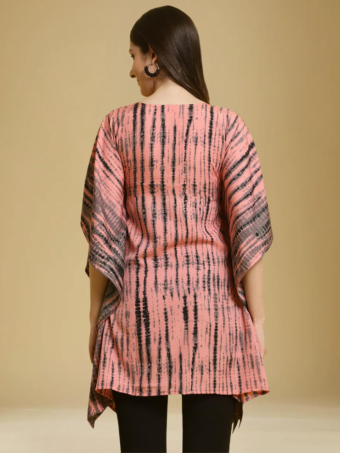 Tee Projekt Casual Crepe Kimino Sleeves Womens Kaftan Dress ll Kaftan Casual & Everyday Kurta (Pack of 2)