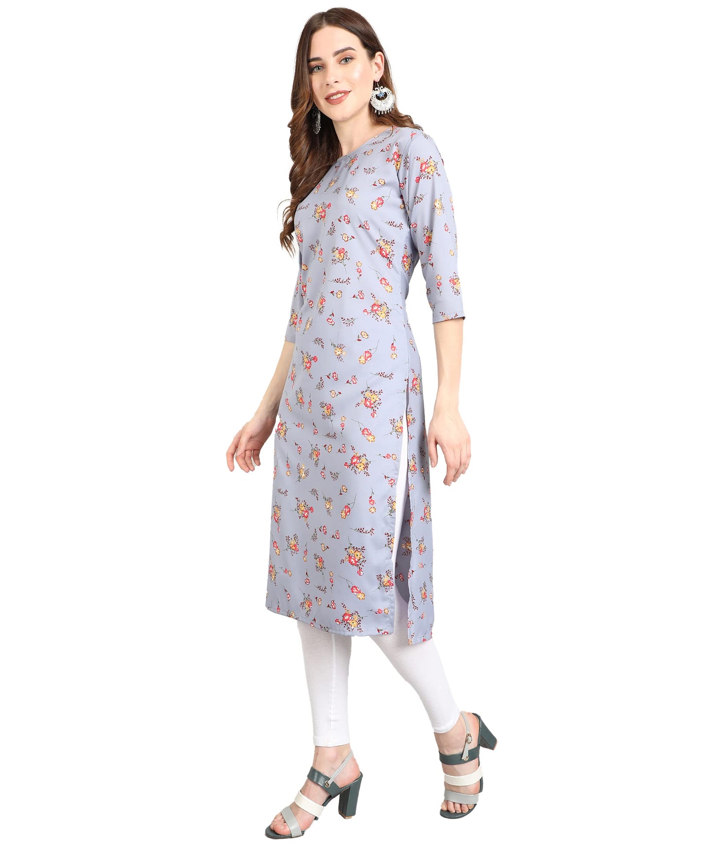 LookMark Women's Crepe Regular Kurti