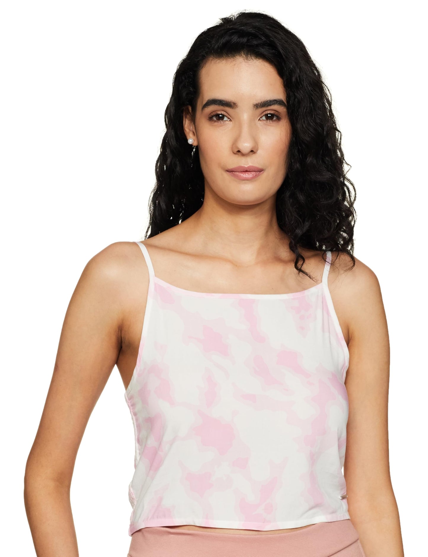 Pepe Jeans WomenS Regular Fit Abstract Printed Tops
