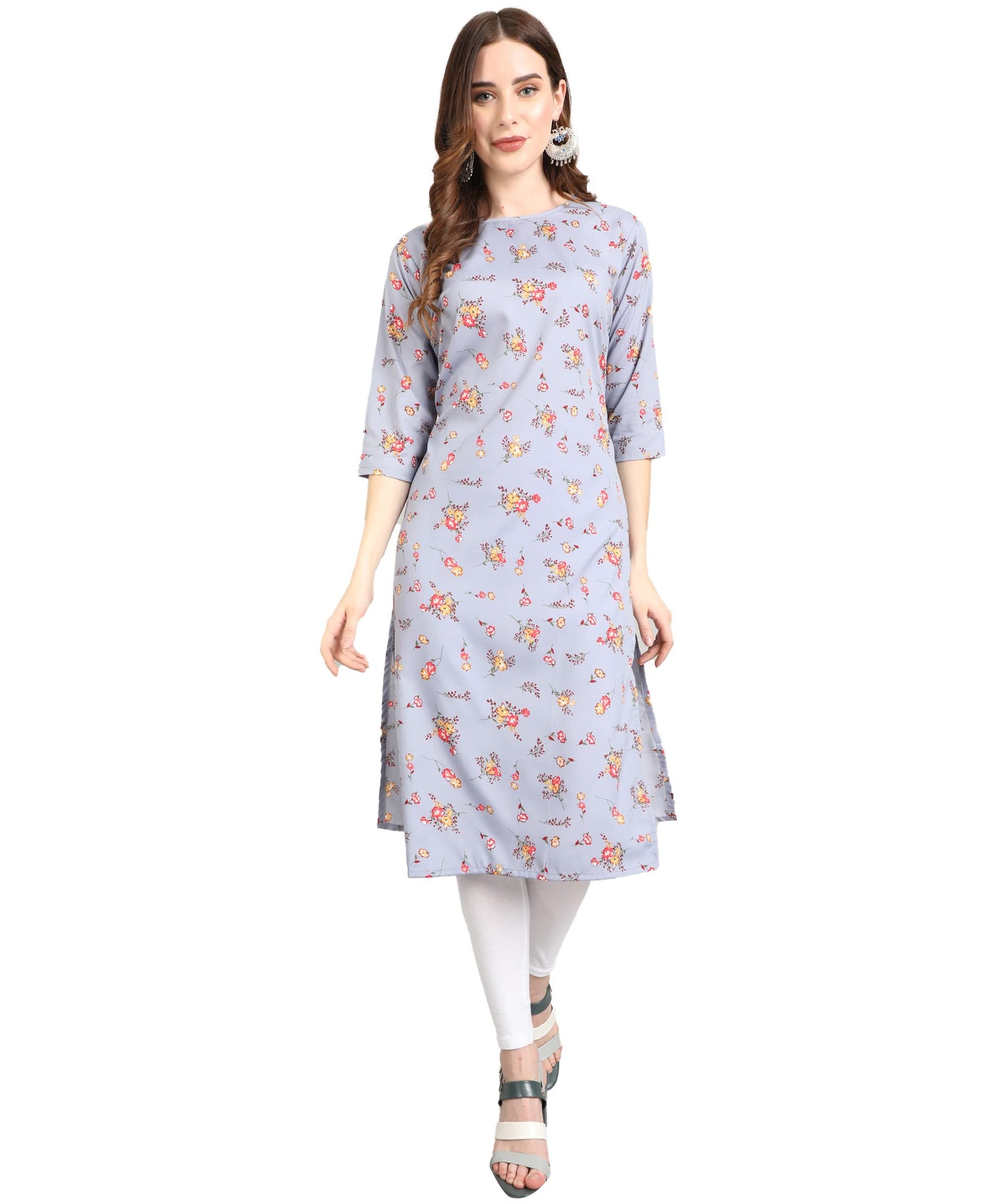 LookMark Women's Crepe Regular Kurti