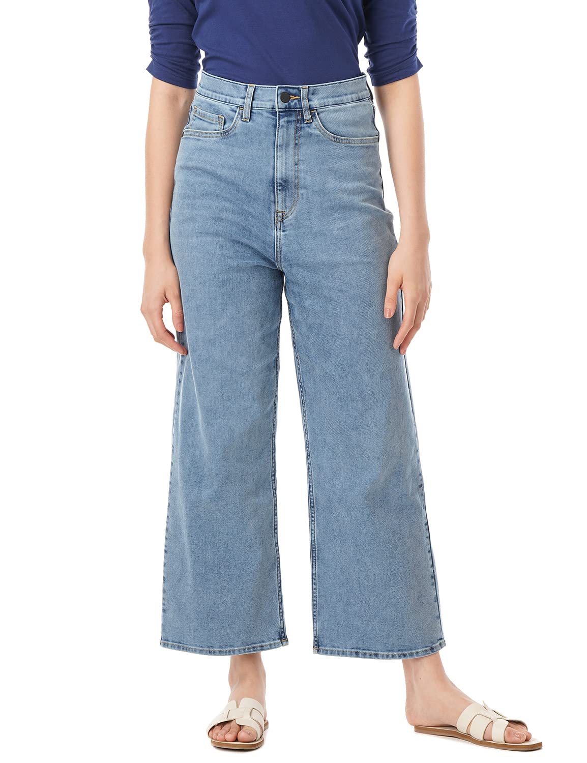 INKD Womens Stretchable Flare Jeans
