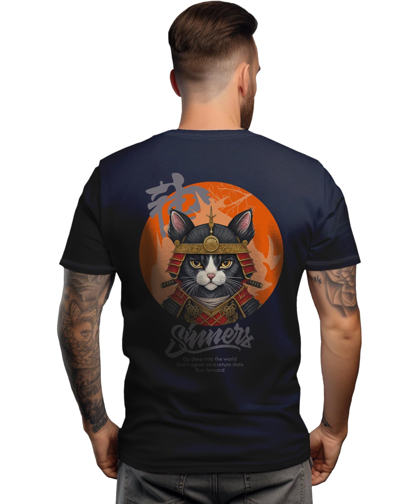 Peppyzone Mens Regular Fit T-Shirt (PZ-Trendy-50_Navy Blue