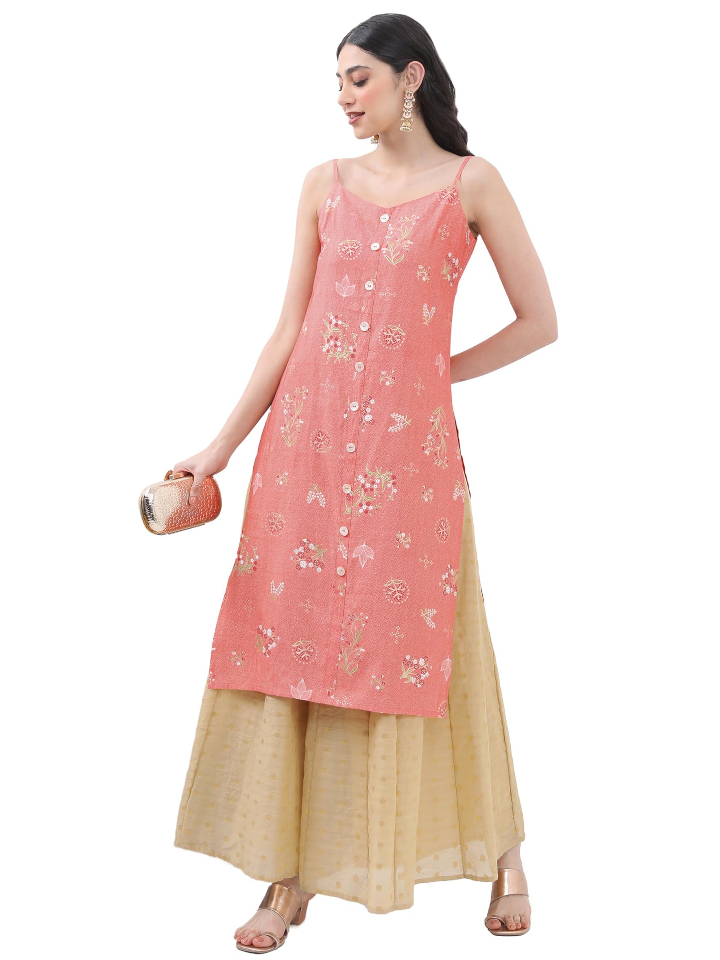 KETCH Women's Polyester Blend Solid Regular Kurta