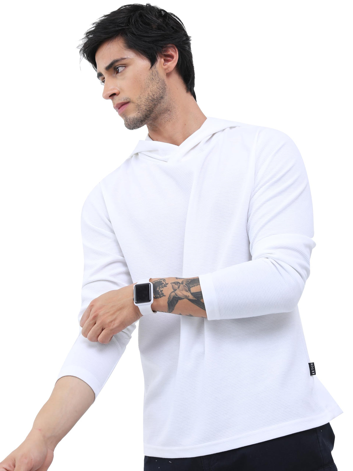 Ketch MenS Slim Fit T-Shirt (Khts000430_White1