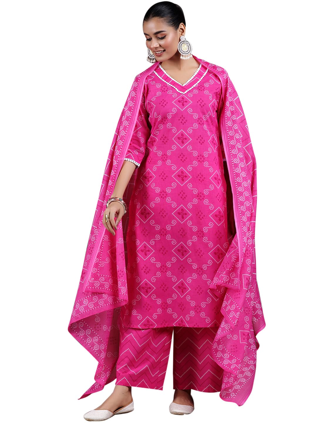 Libas WomenS Pure Cotton Kurta Set (390840R