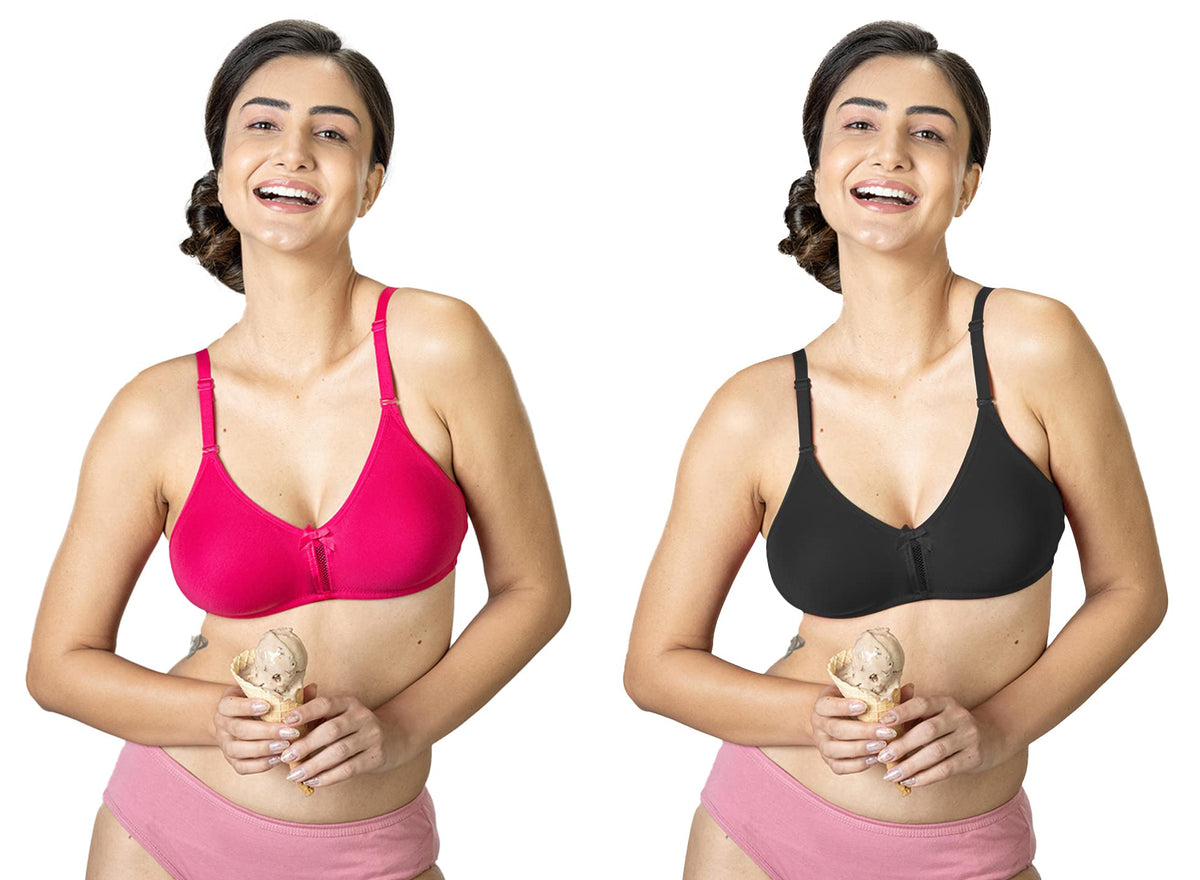 Lyra 516 Flora Mesh Ladder Moulded Premium Cotton Bra