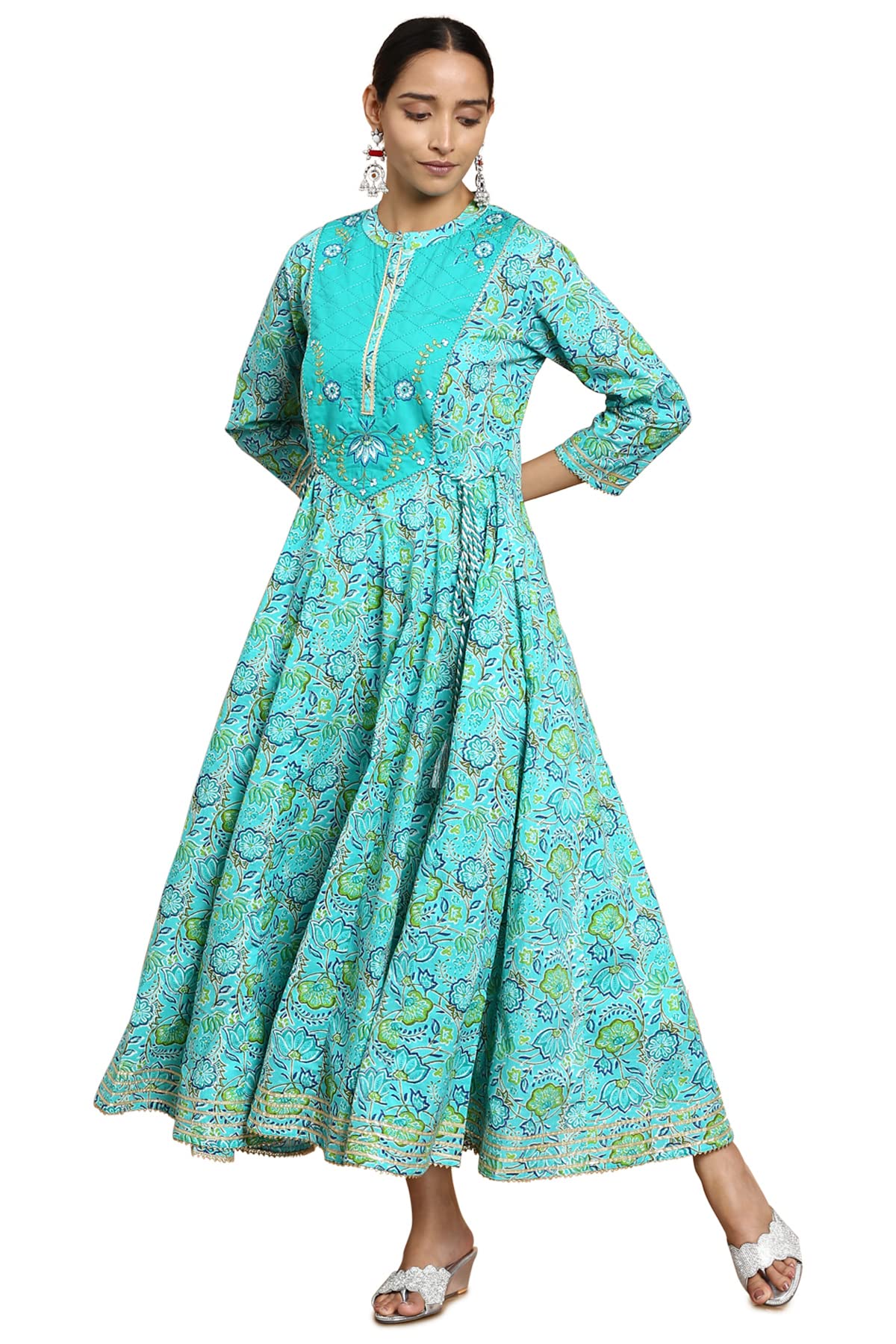 Soch Women's Cotton Printed Regular Kurta