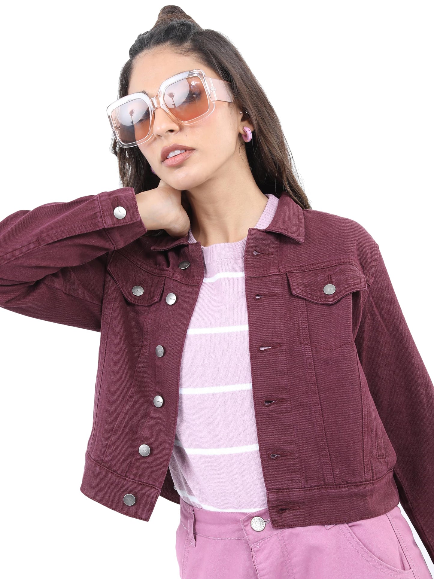 Ketch WomenS A-Line Coat (Khjk000096_Maroon