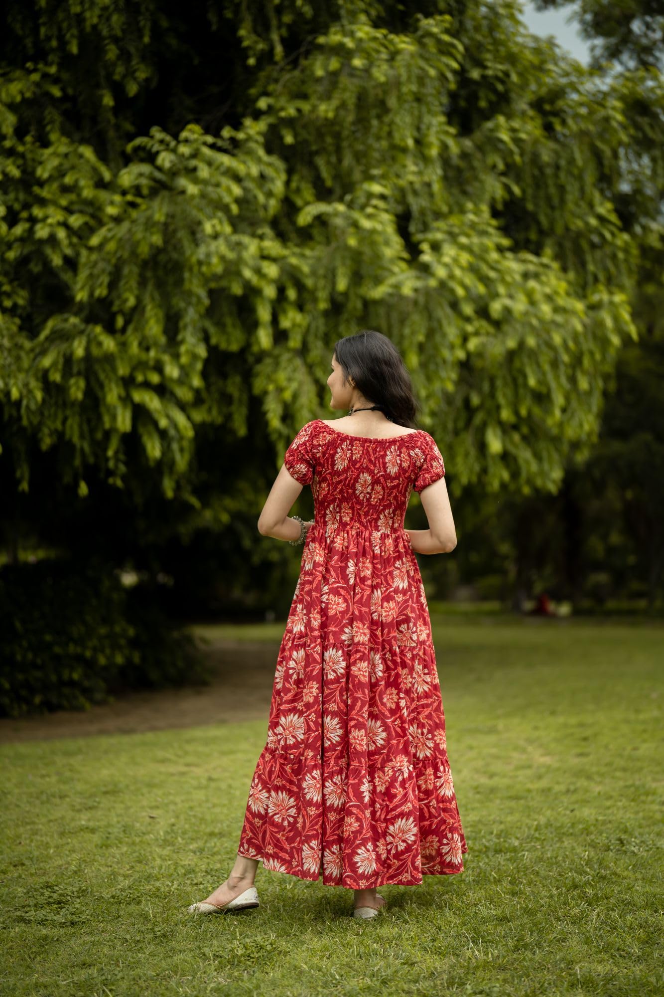 GoSriKi Women Cotton Blend Regular Fit Kurta